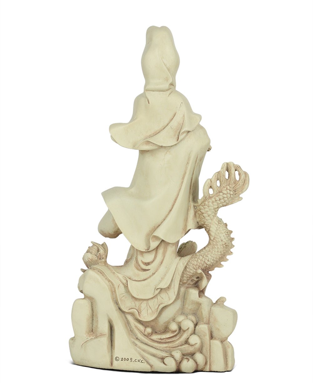 Kuan Yin on Dragon Statue、mySite、topwebapps