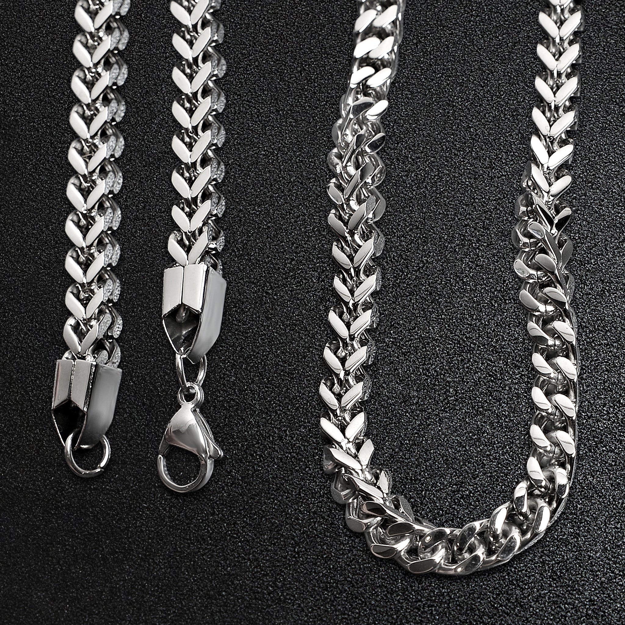 Stainless Steel Franco Wheat Chain Necklace / CHN9800、mySite、dreamappss