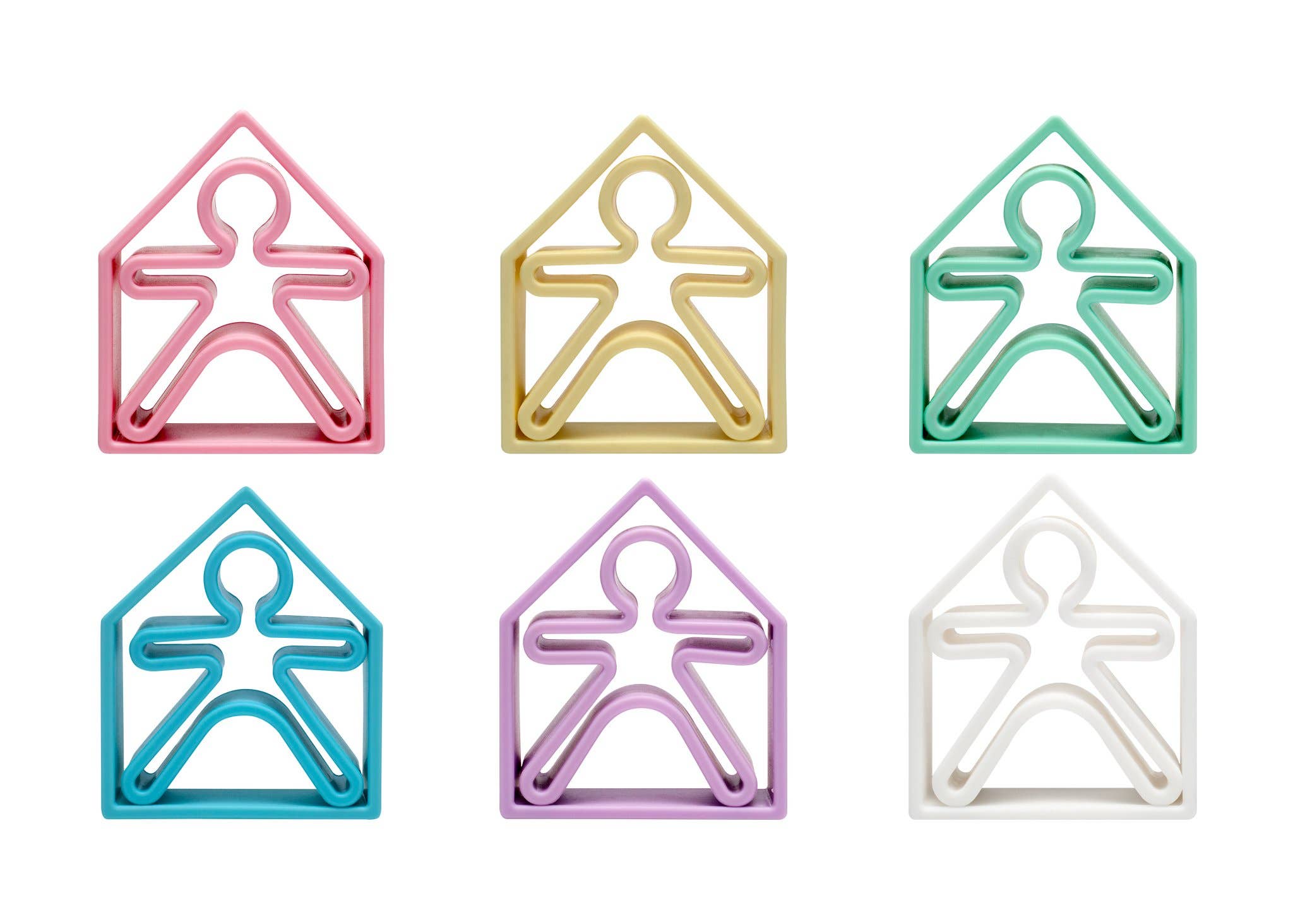 Pastel Kids & Houses 6 Pack (Assorted Pastel Colors)、mySite、g9winljtr