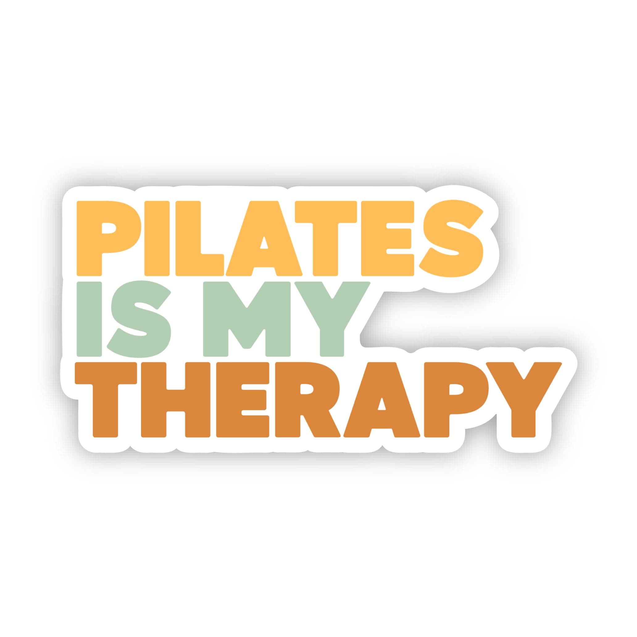  Pilates Is My Therapy Text Sticker、mySite、ghnorth