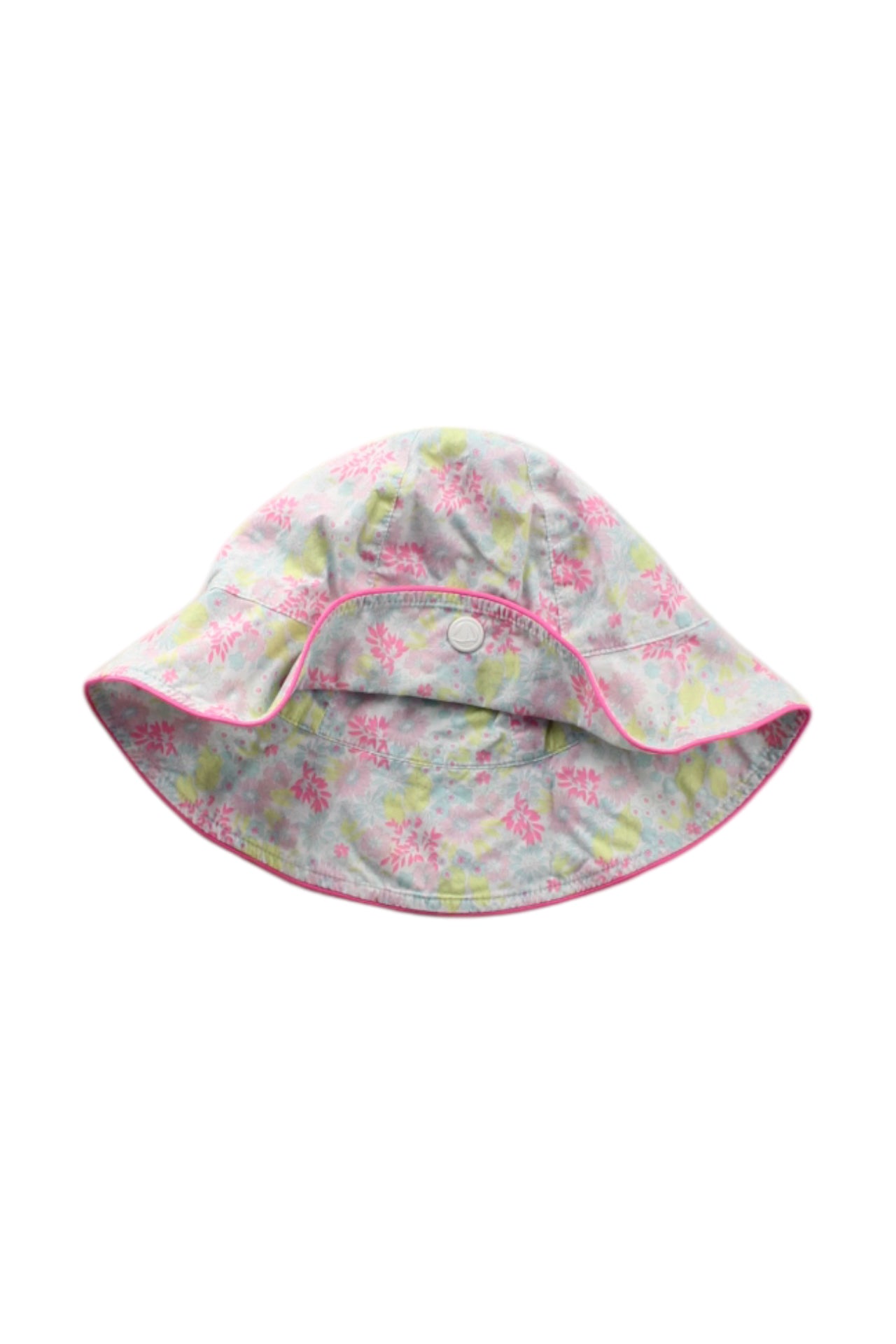 Petit Bateau Floral Sun Hat, Size 2-3T、mySite、g9winljtr