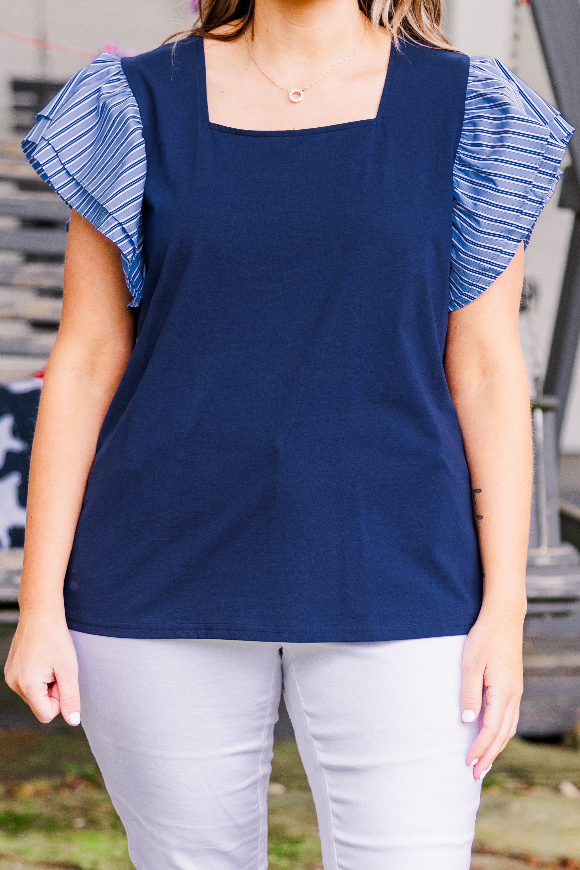  Up And Coming Top, Navy-Blue、mySite、justintrudeaud