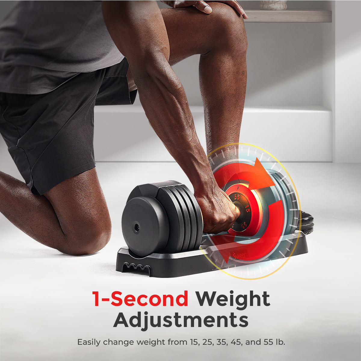  Sunny Strength™ Premium Adjustable Dumbbell 55 LBS (Single)、mySite、ghnorth