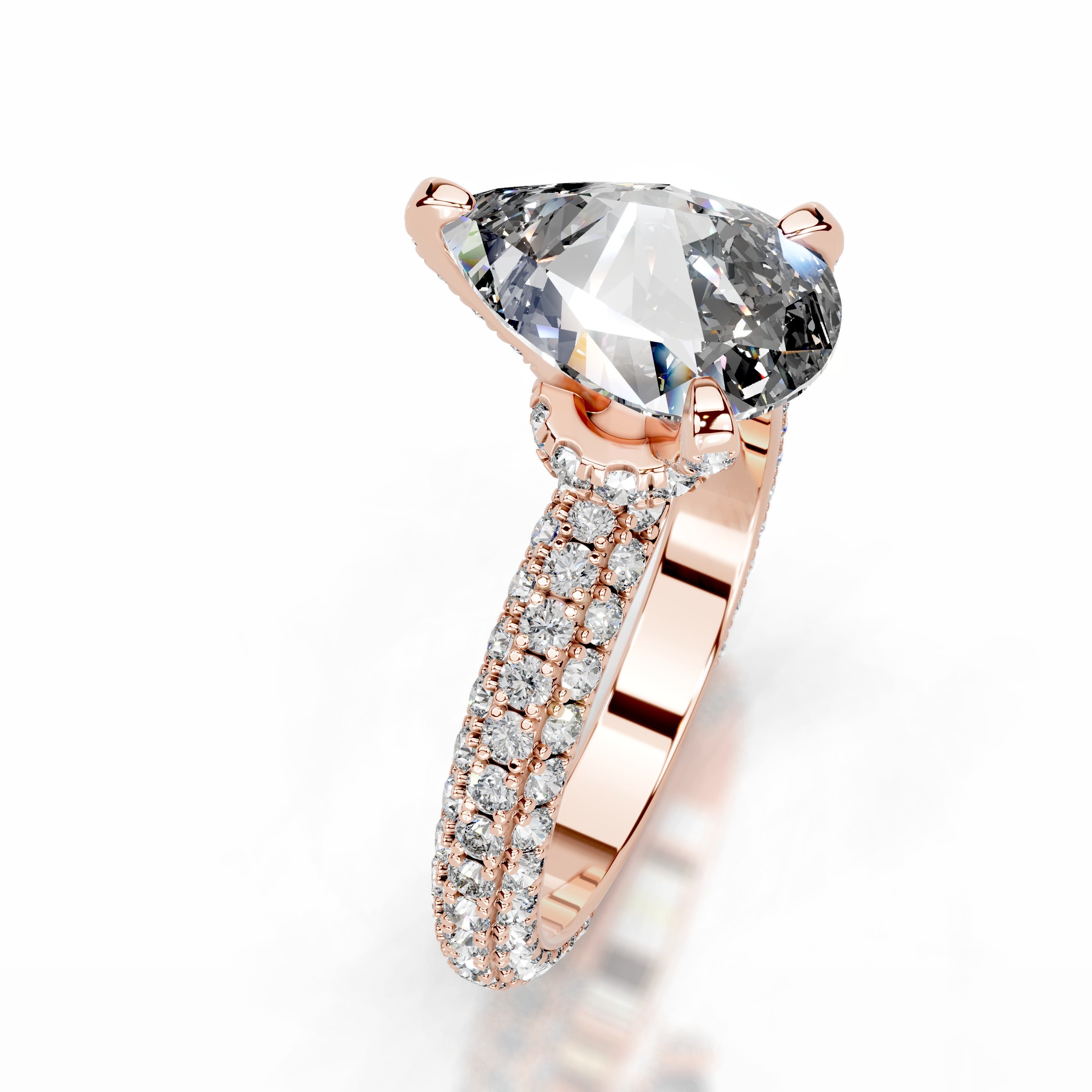 Milly Lab Grown Diamond Ring - 14K Rose Gold、mySite、hinf8tx79
