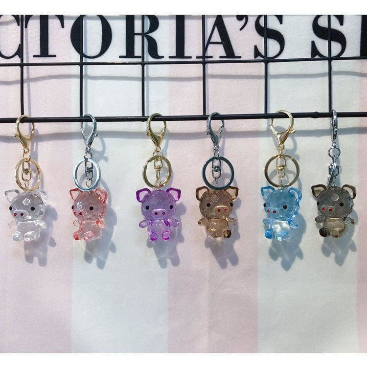 Acrylic Pink Pig Keychains、mySite、g9winljtr