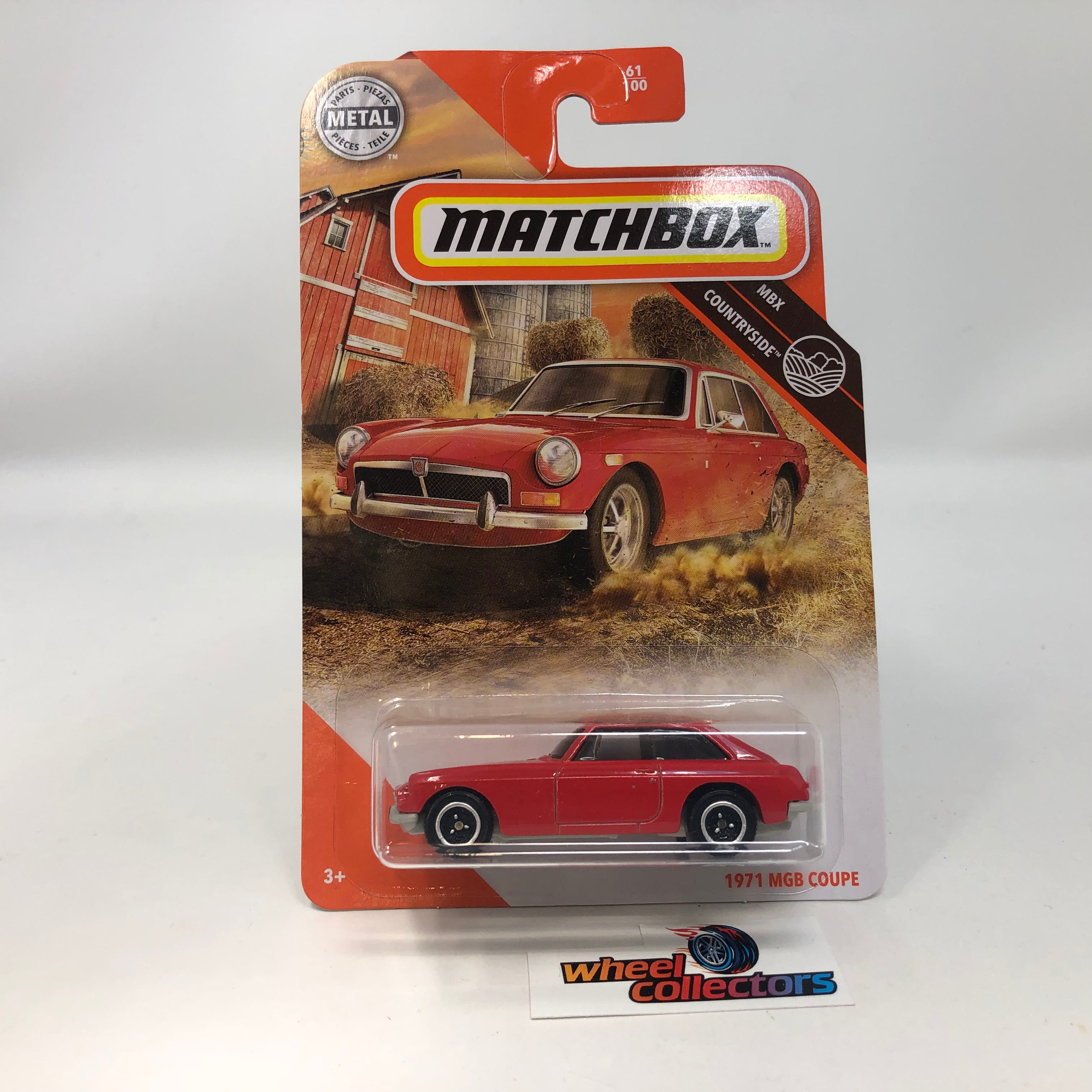1971 MGB Coupe #61 * RED * Matchbox Basic Series、mySite、hgirdovlk