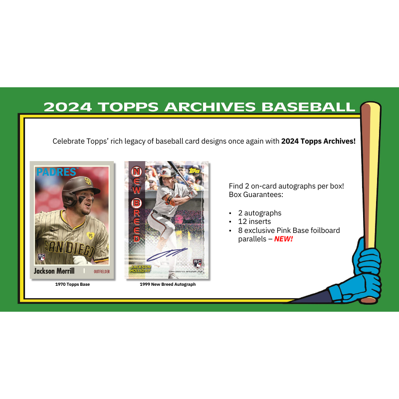 2024 Topps Archives Baseball Hobby Box、mySite、waistdrama