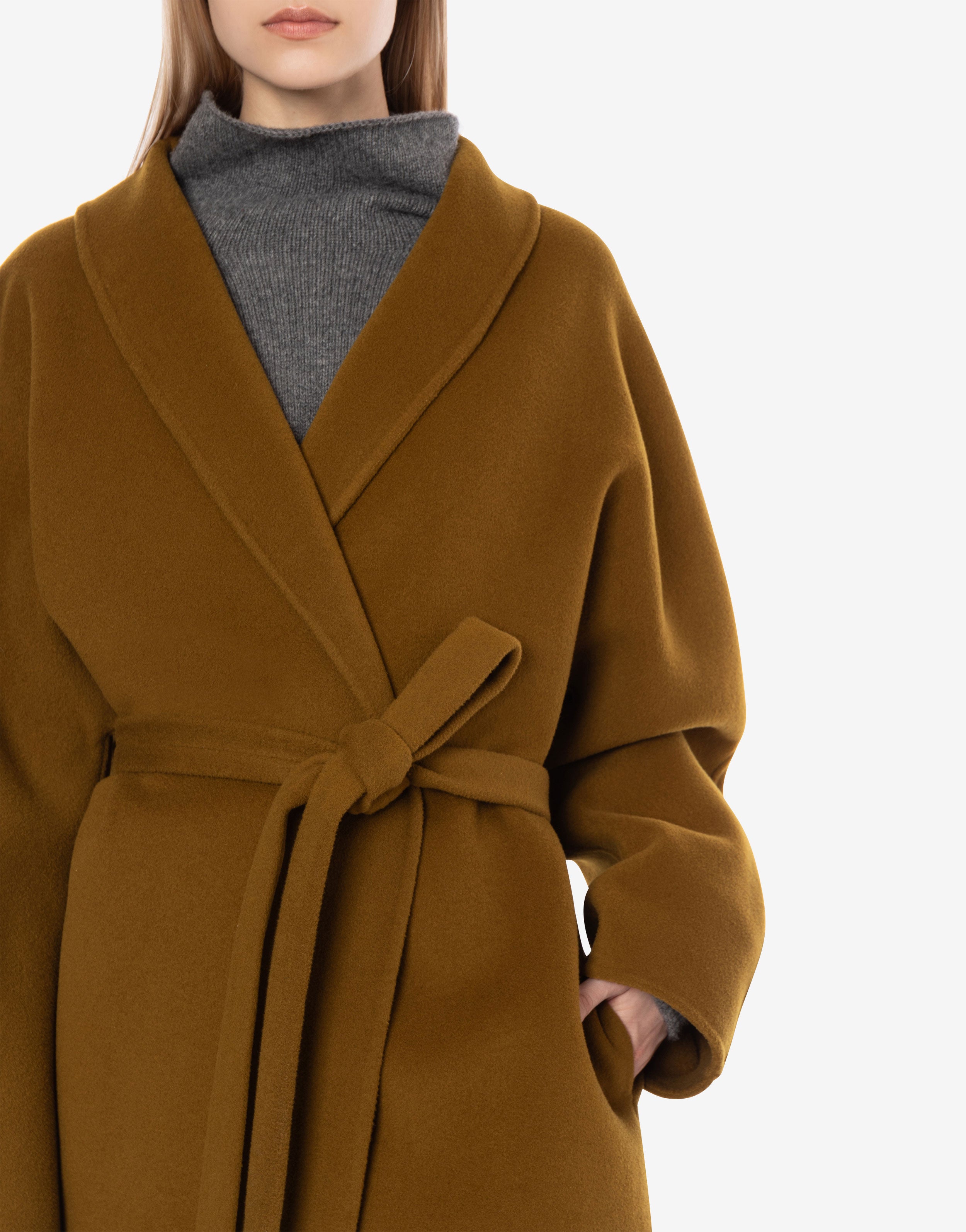 Cappotto corto in panno double、mySite、aoinhome