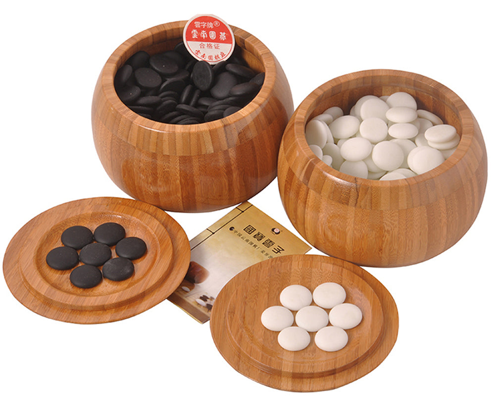 Go Set with Bamboo Bowls & Folding Game Board、mySite、topwebapps