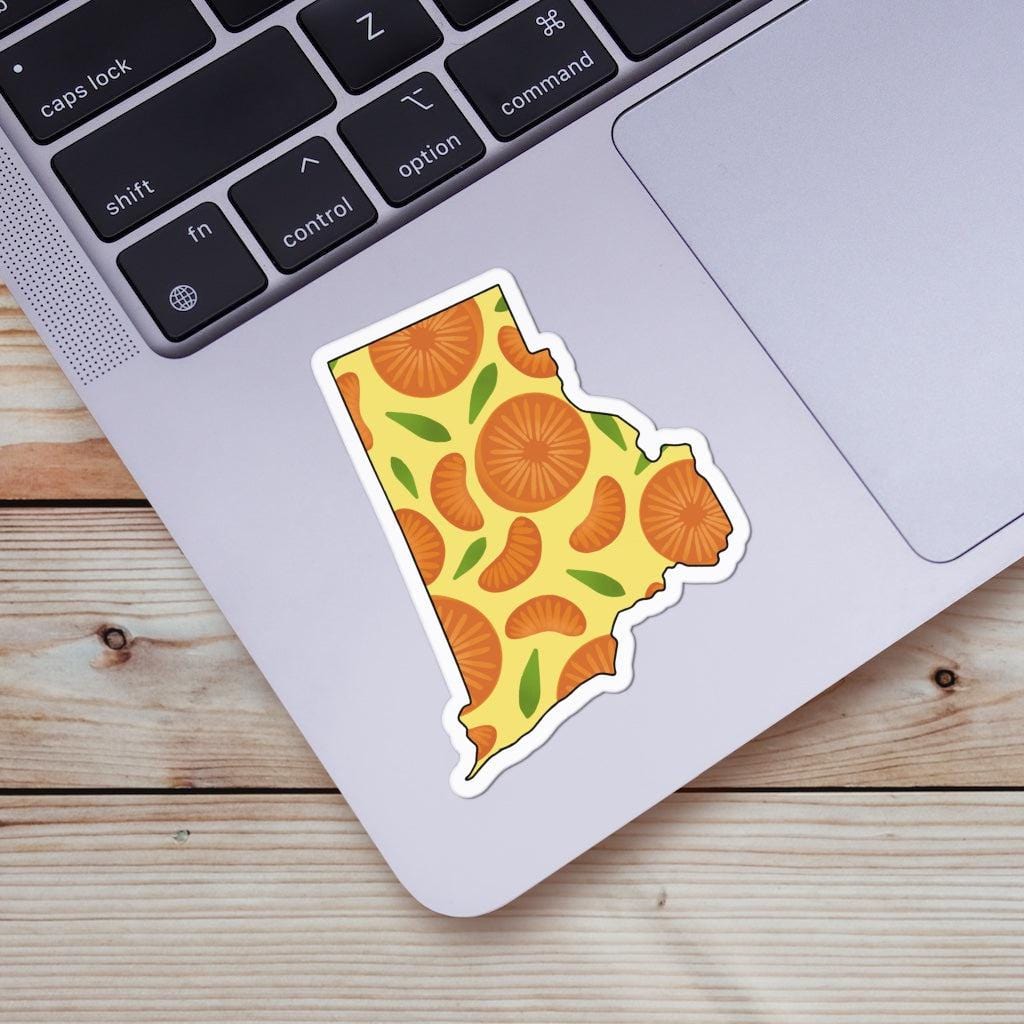  Rhode Island Orange & Yellow Fruit Sticker、mySite、ghnorth