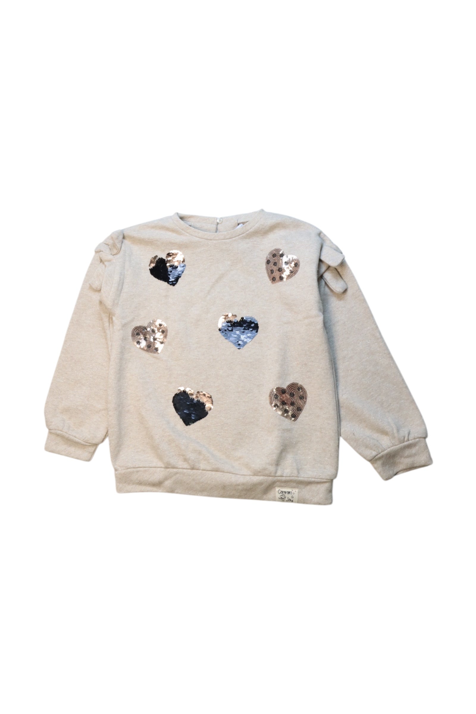 Mayoral Sequin Heart Sweatshirt, Size 5T、mySite、g9winljtr