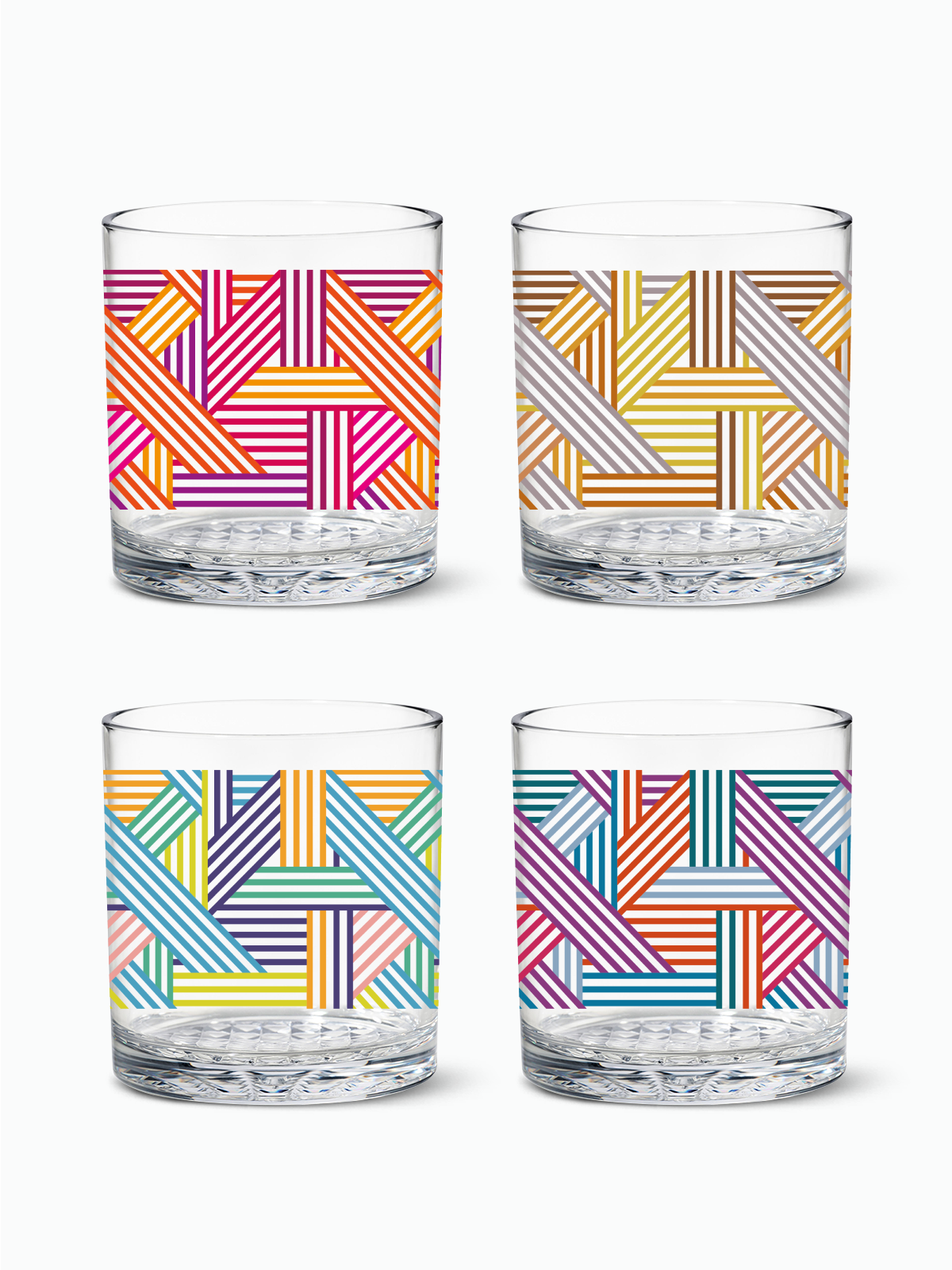 Art Deco Lines - RESERVE 12oz Old Fashioned Tritan Copolyester Glass、mySite、camillekostekn