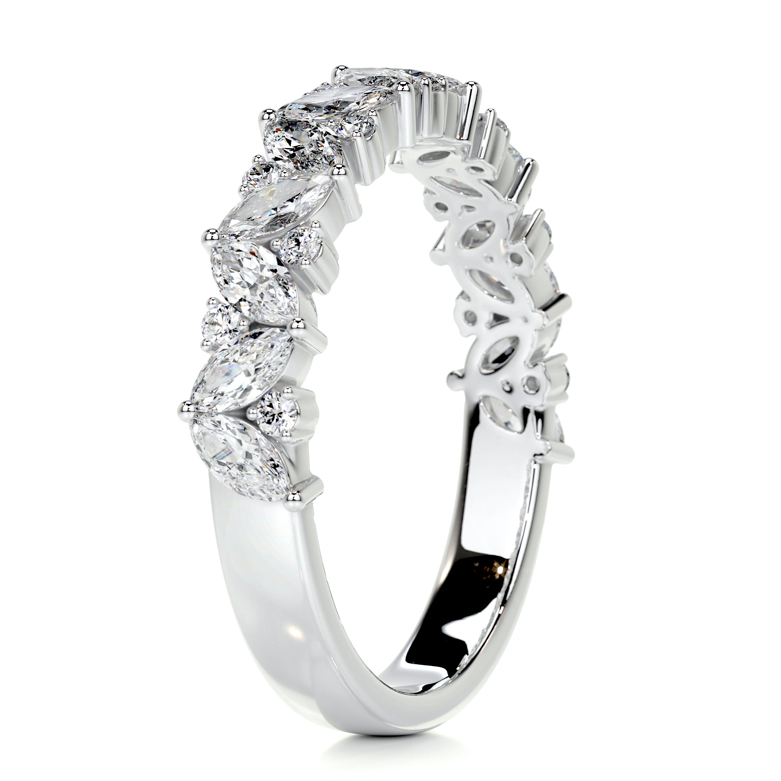 Regina Diamond Wedding Ring (0.85 Carat) -14K White Gold、mySite、hinf8tx79