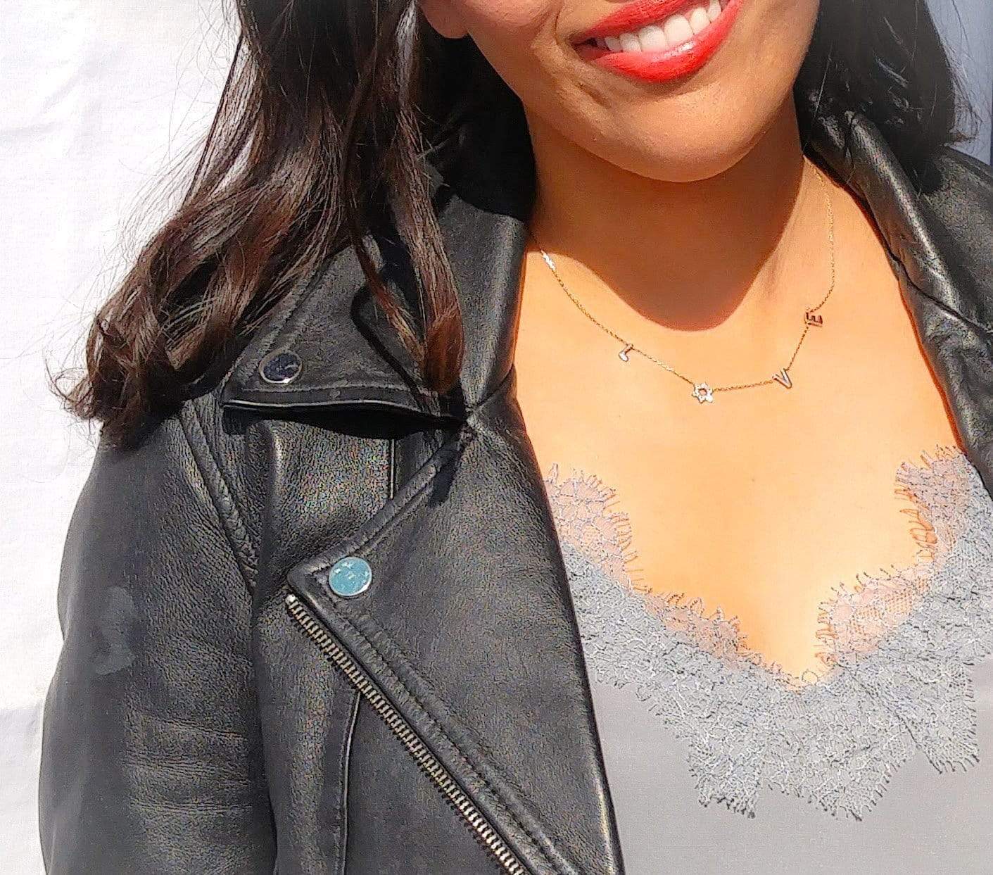 Love Necklace with a Sparkling Star of David - Silver, Gold or Rose Gold、mySite、topwebapps