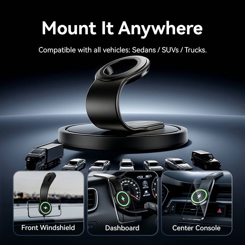 Vention Wireless Car Mount Charger、mySite、fannypackpong