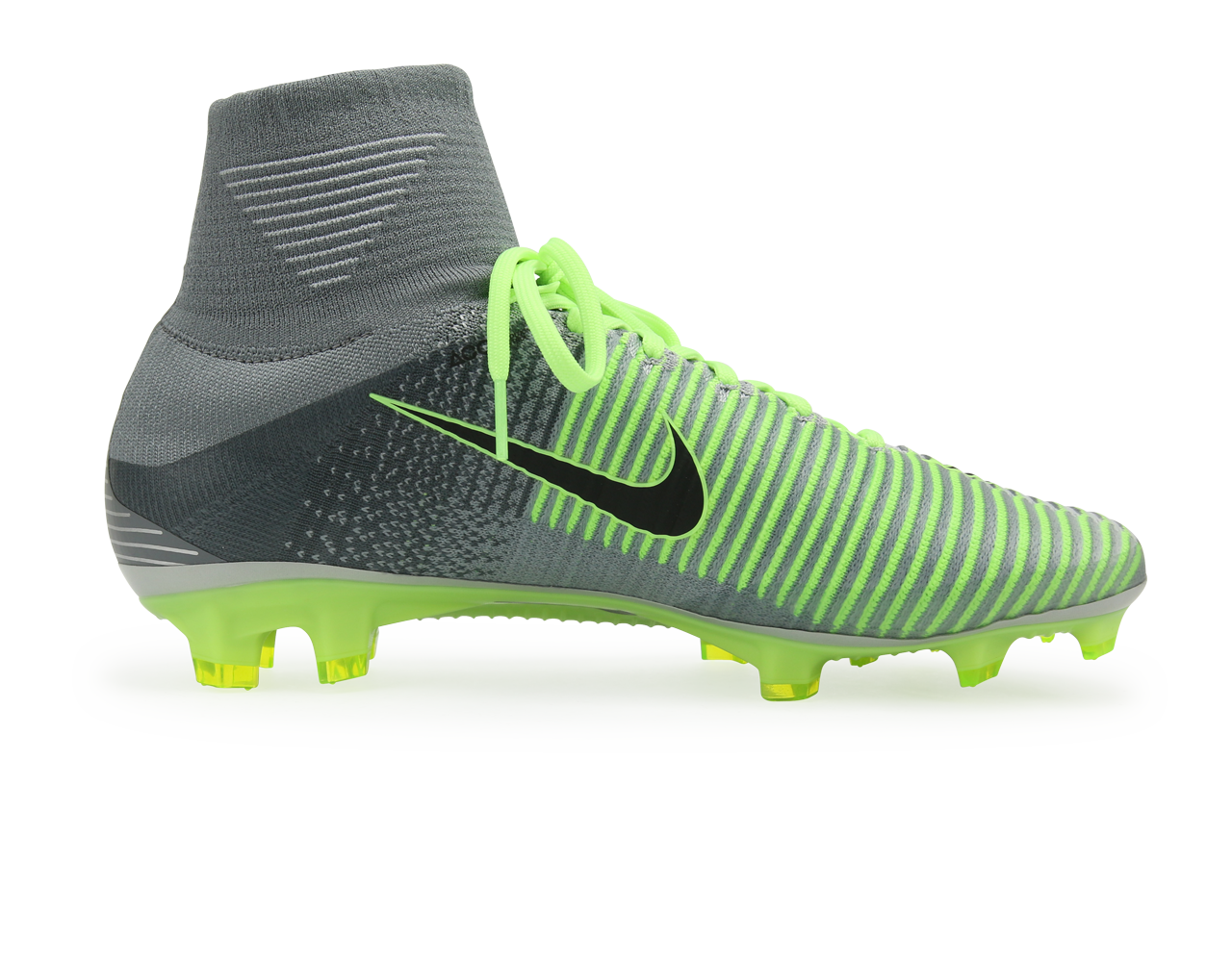 Nike Men's Mercurial Superfly V FG Pure Platinum/Black/Ghost Green、mySite、noshort