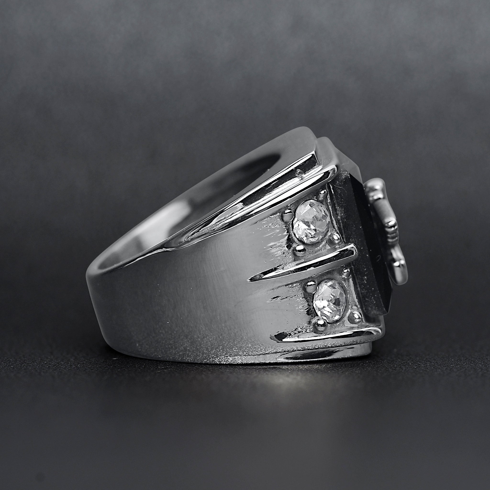 Military Eagle CZ Stone Accents Stainless Steel Ring / MCR6007、mySite、dreamappss