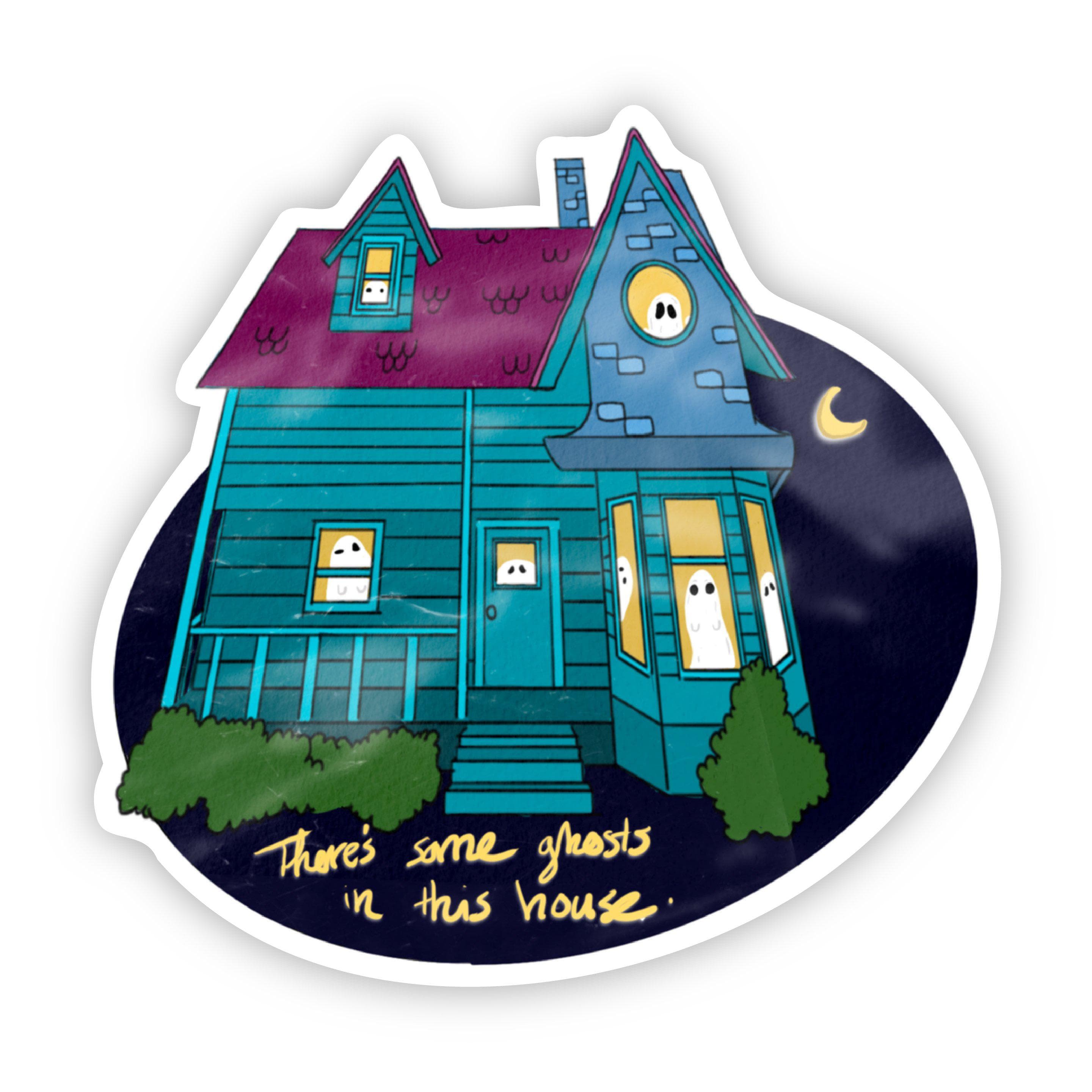  Ghost House Halloween Sticker、mySite、elrpsem3k
