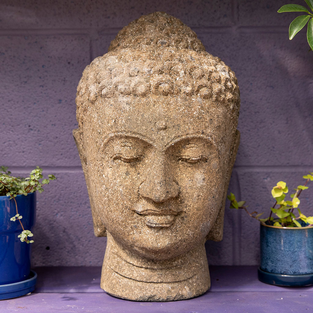 Zen Garden Statue: Buddha Head、mySite、topwebapps