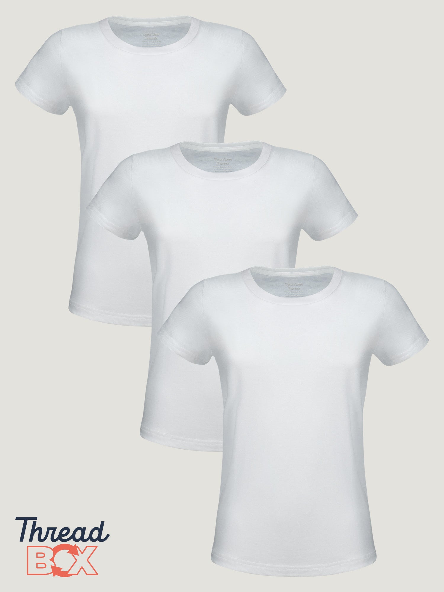  Women's Crew All White 3-Pack、mySite、ghnorth