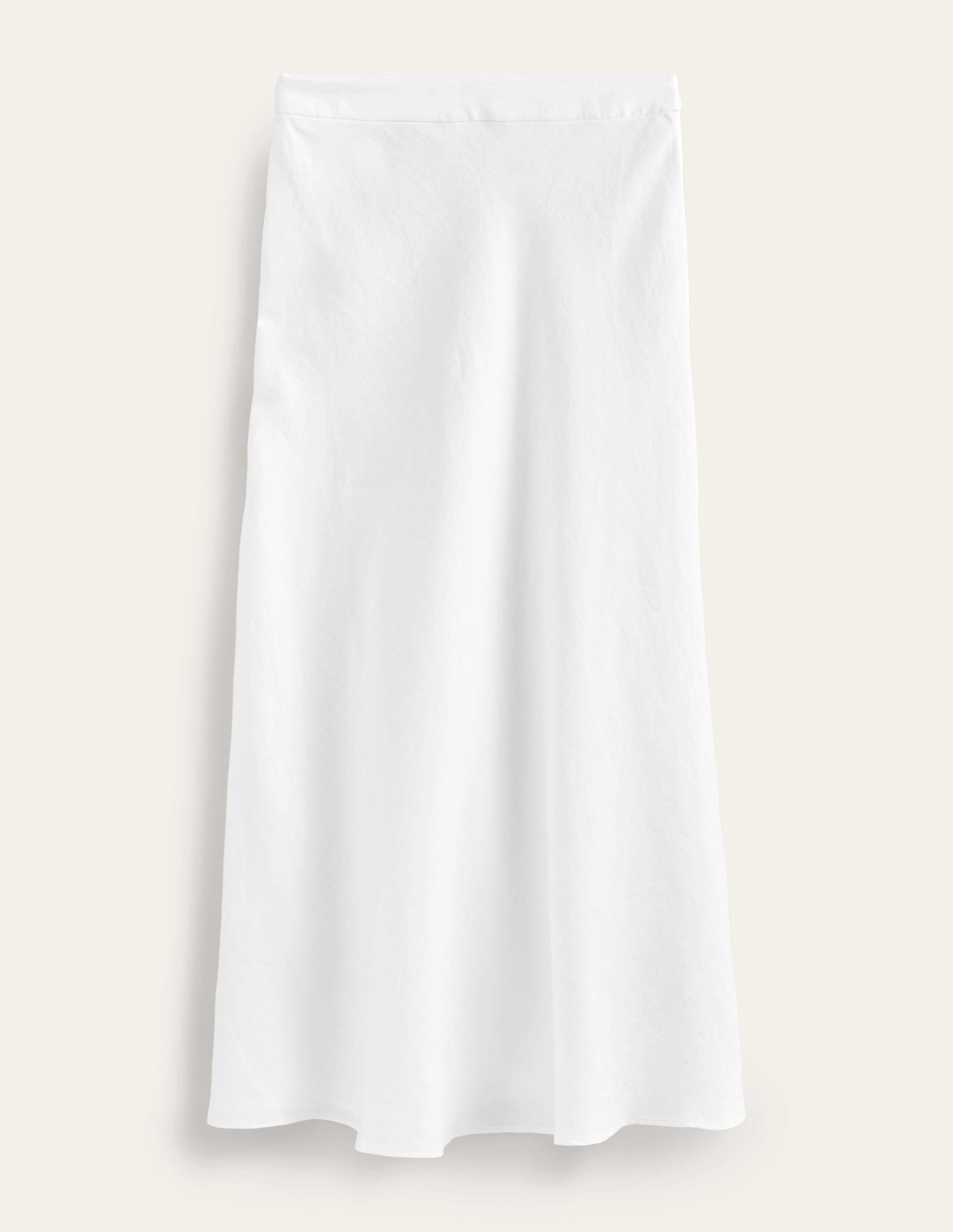  Bias Linen Midi Skirt-White、mySite、ashleygrahame