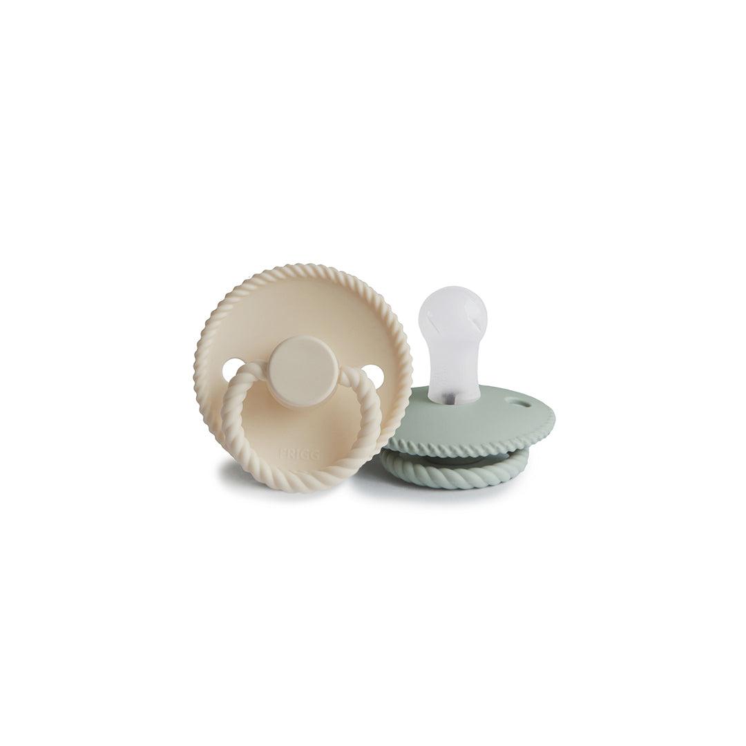  FRIGG Rope Silicone Pacifier - 2 Pack - Cream - Sage、mySite、merchandisen