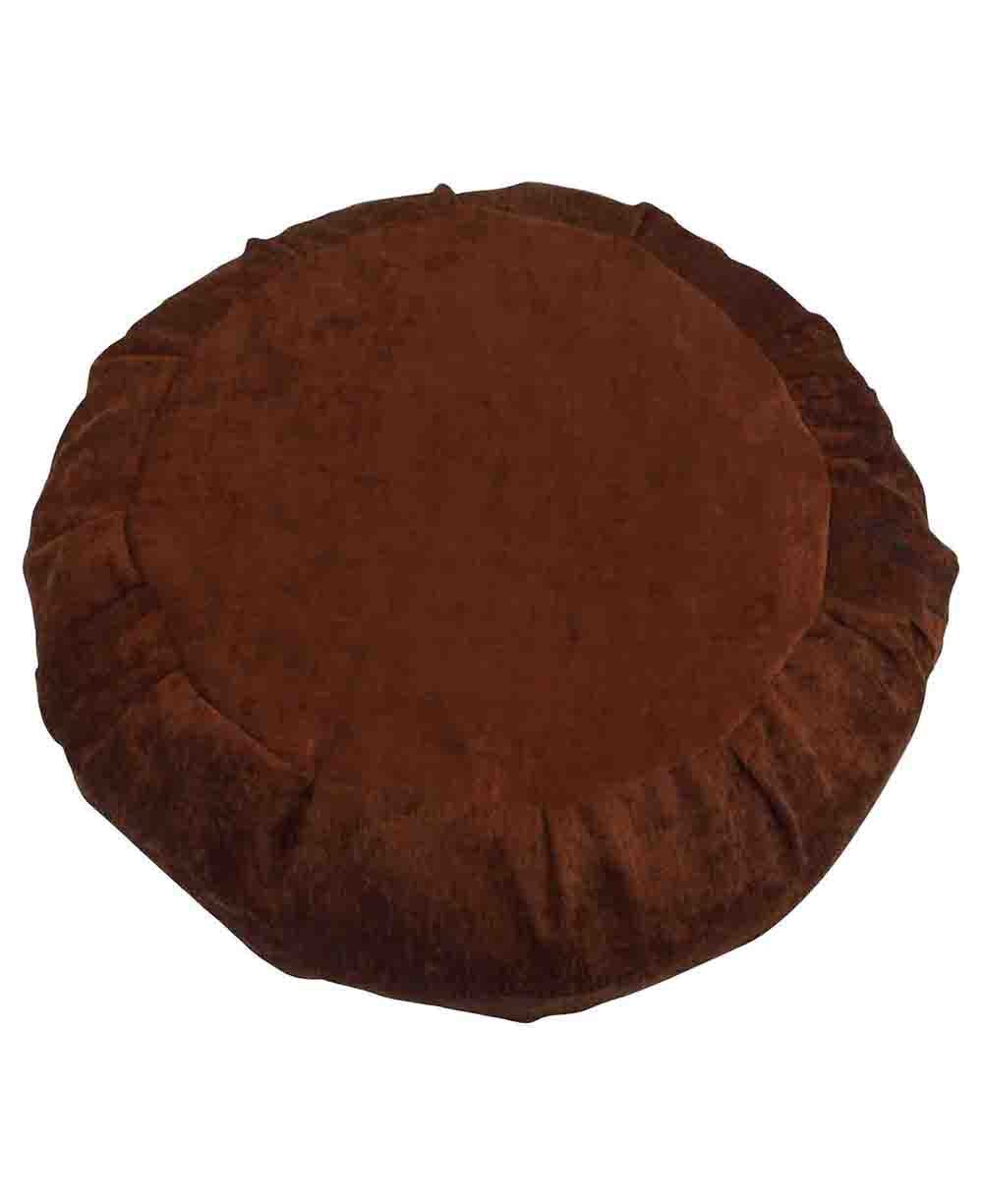 Earth Brown Chenille Zafu Cushion、mySite、topwebapps