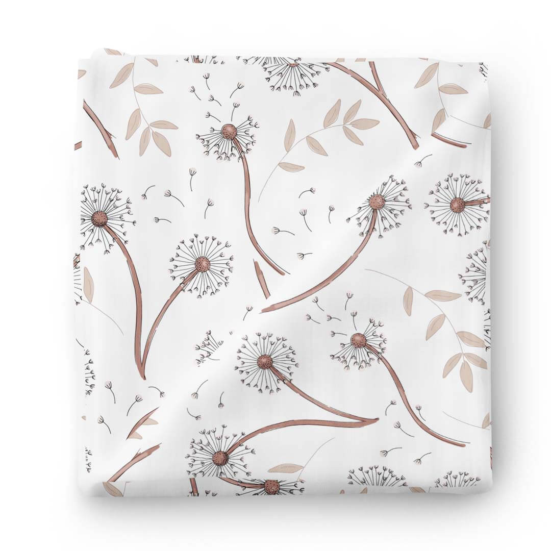  Mauve Dandelion Swaddle Blanket、mySite、layawaytickets