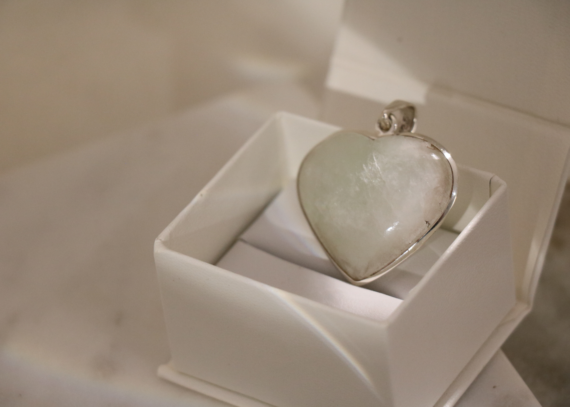 Green Apophyllite Heart Pendant (Sterling Silver)、mySite、topwebapps