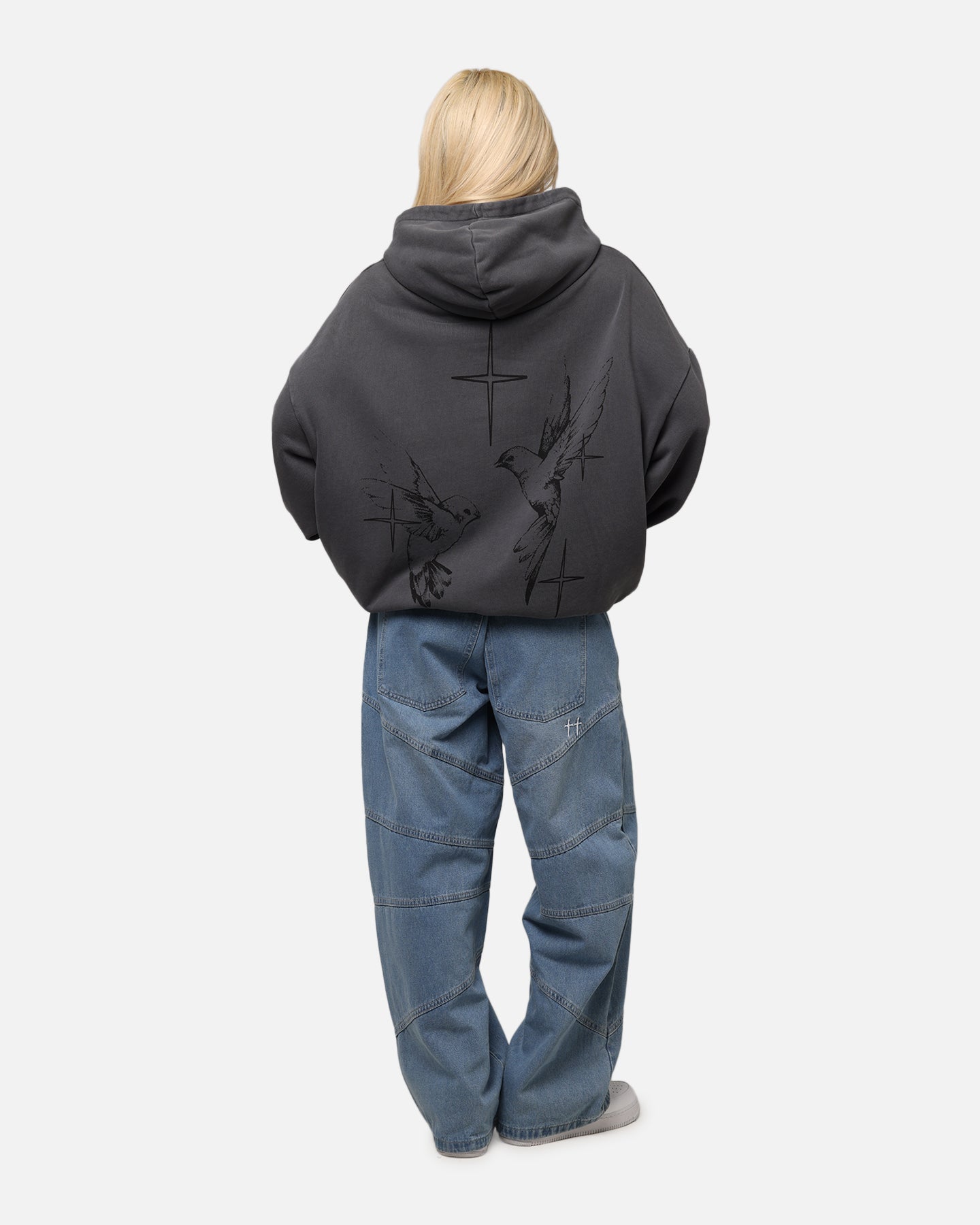 Saint Morta Destiny Rising Boxy Hoodie Washed Black、mySite、zt4zffjzw