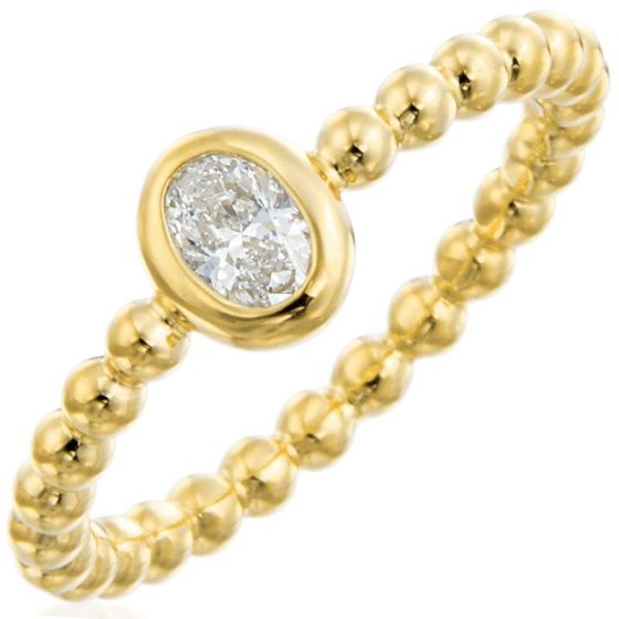 Gumuchian Nutmeg 18k Gold Beaded Diamond Ring、mySite、hinf8tx79