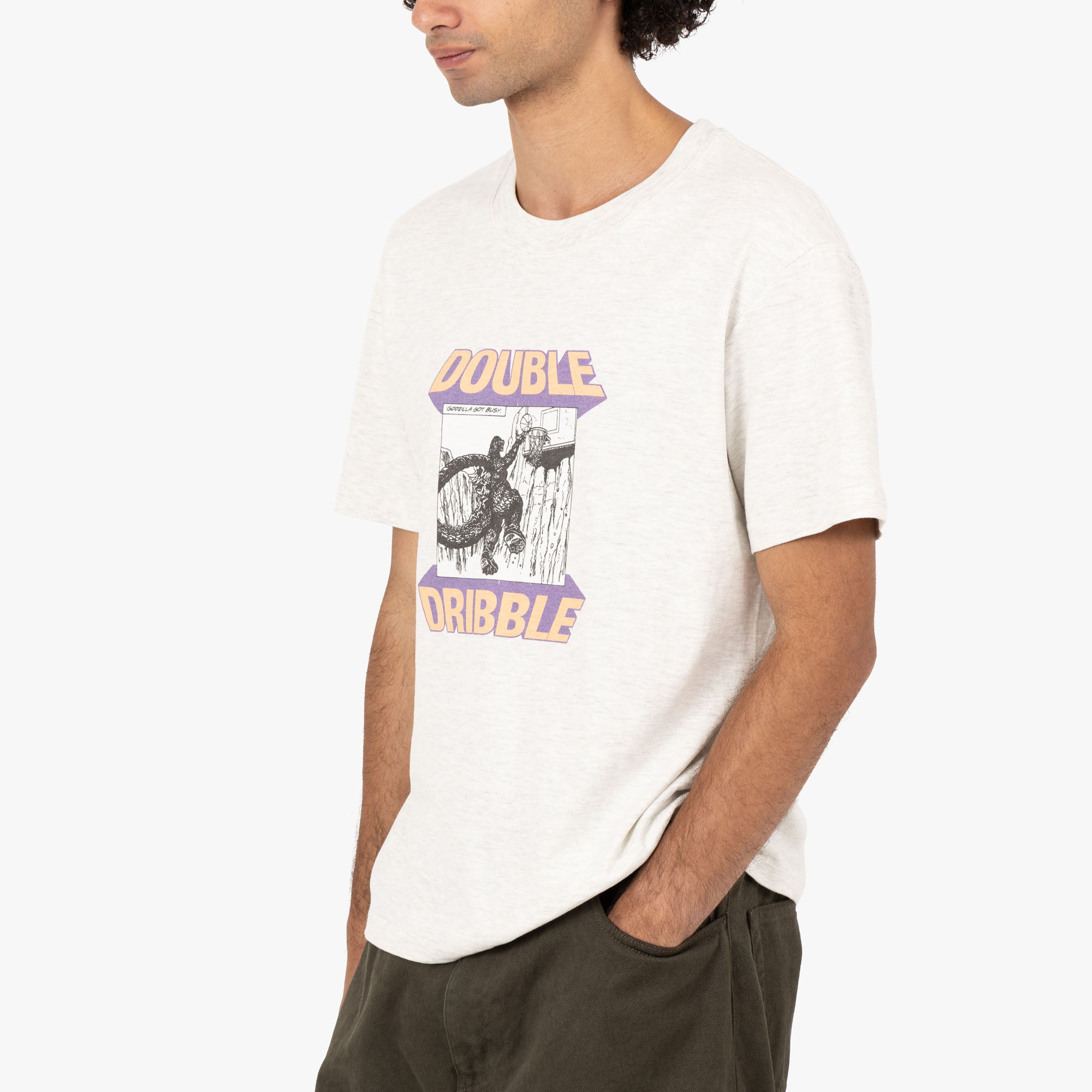  Double Dribble DD Godzilla T-shirt / Heather、mySite、merchandisen