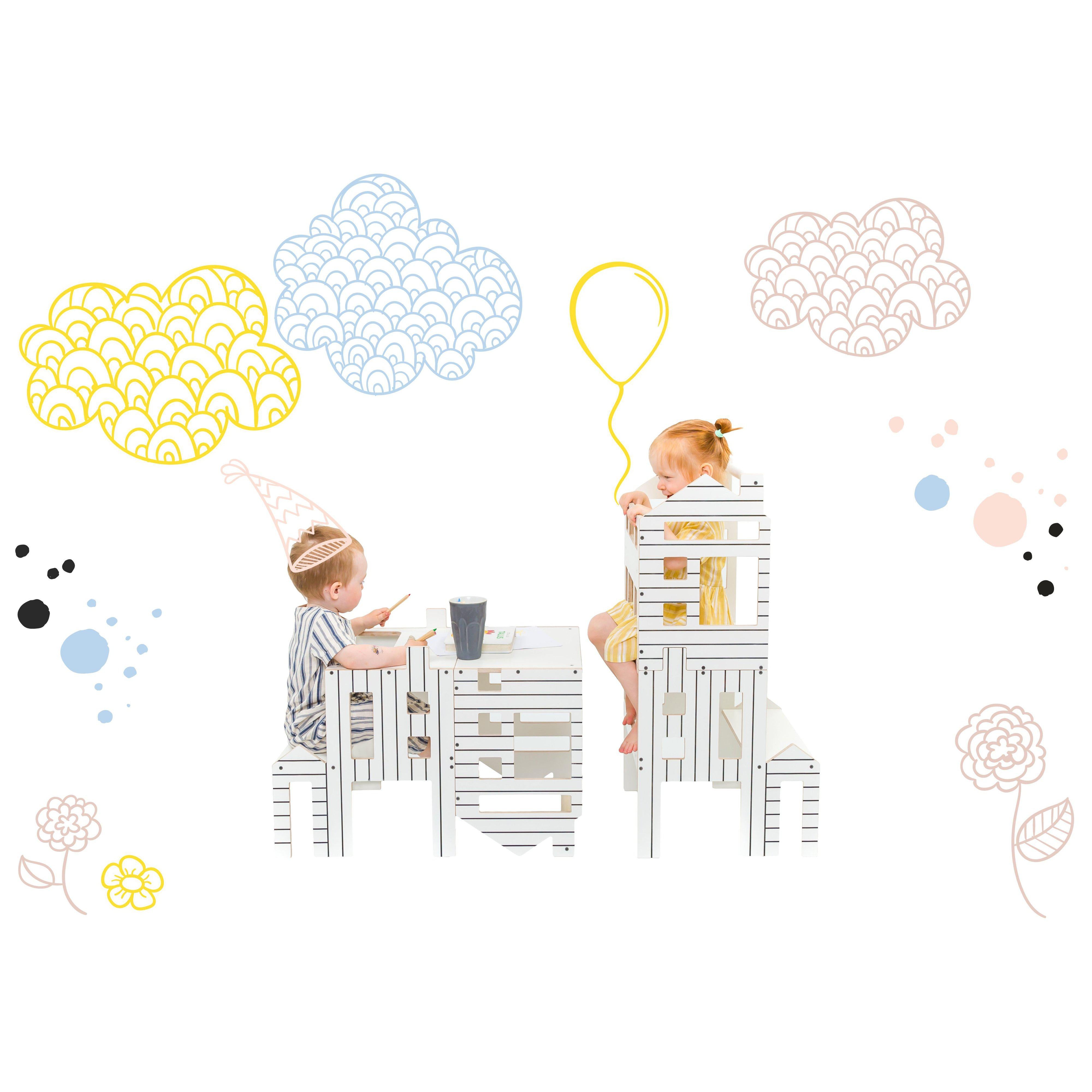 Wooden Multi-Function Learning Tower Dollhouse、mySite、gigharbornorthrealestate