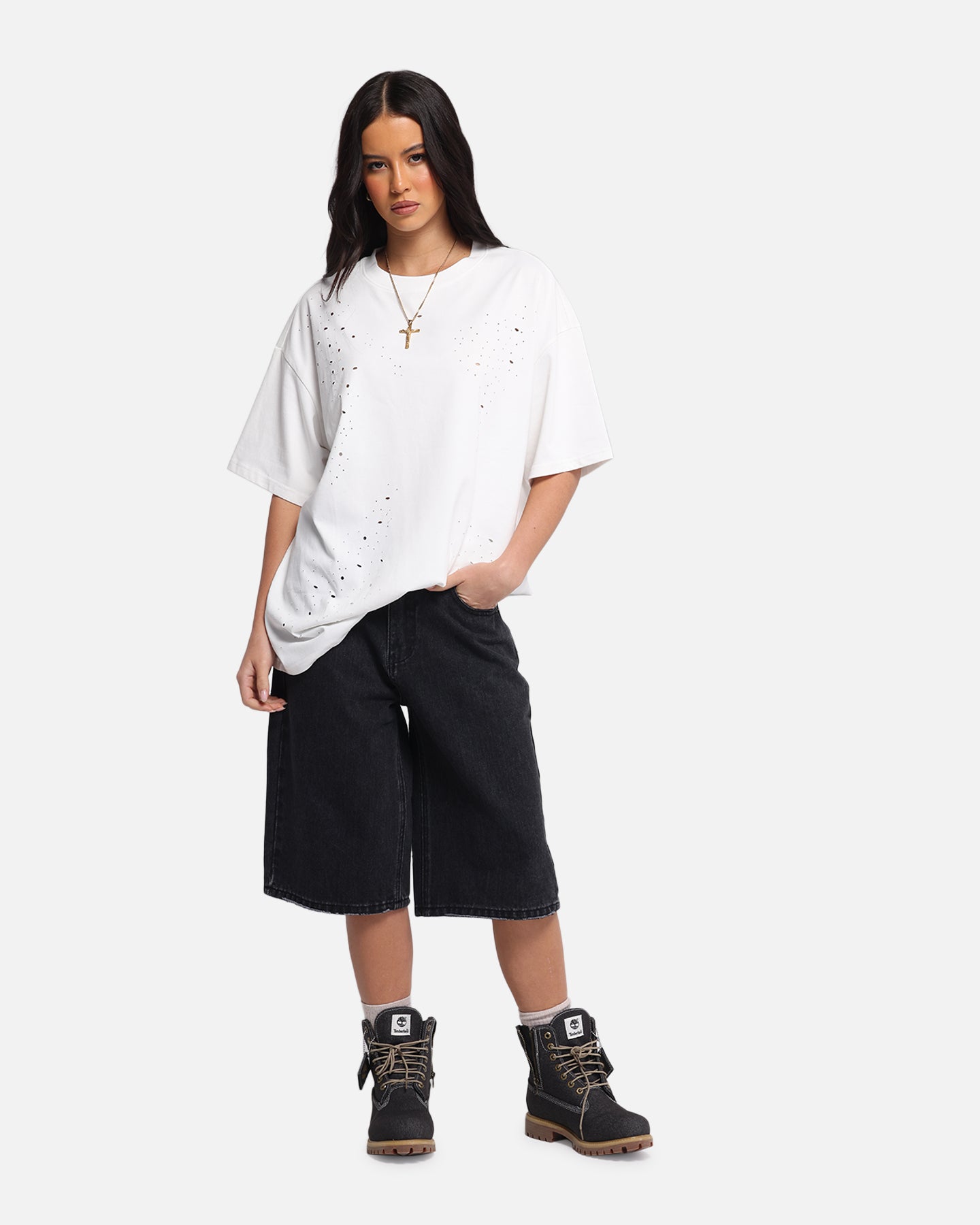 XXIII Women's Low Rider Jorts Washed Black、mySite、zt4zffjzw