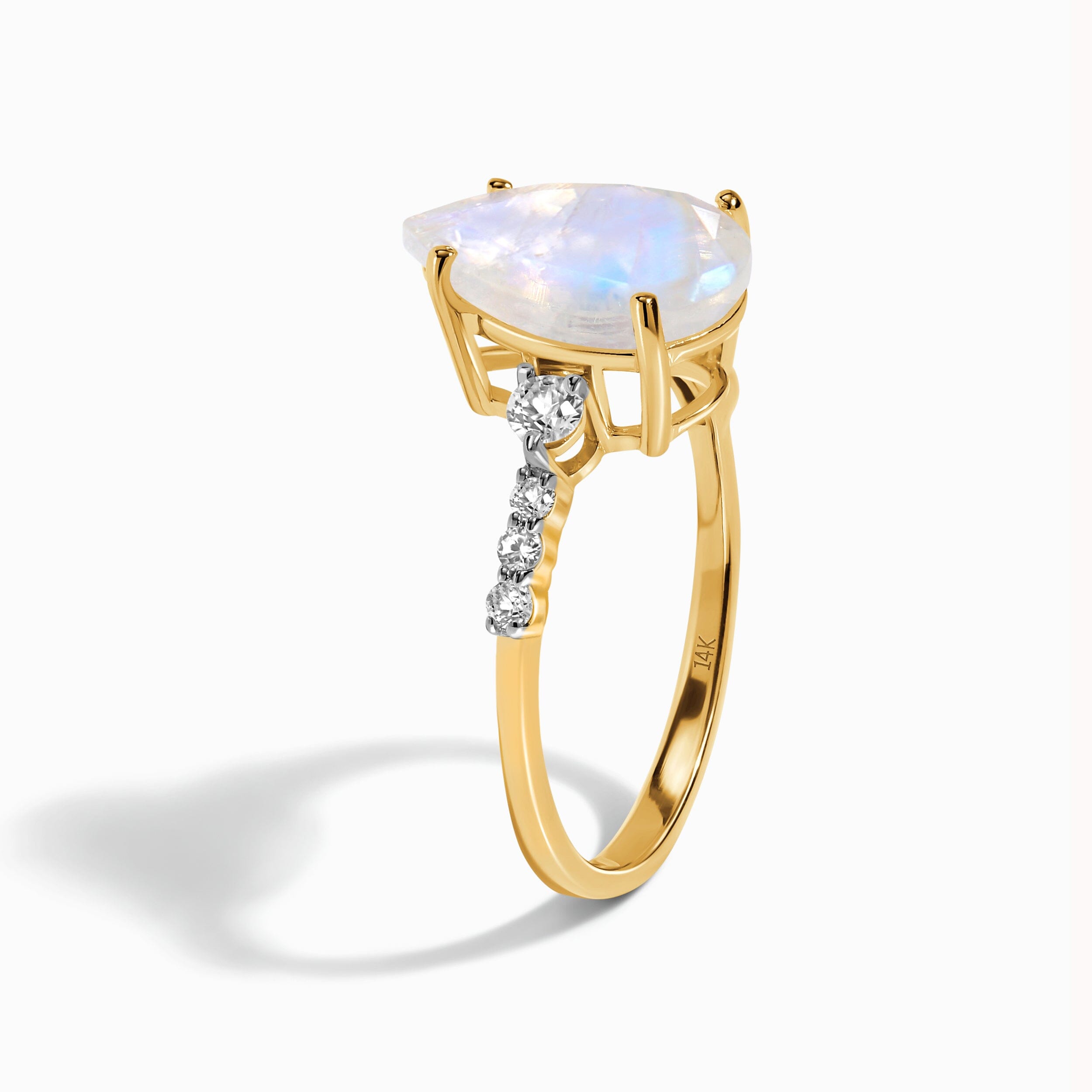 Moonstone Lab Diamond Ring - Queen Of Lustre、mySite、hinf8tx79