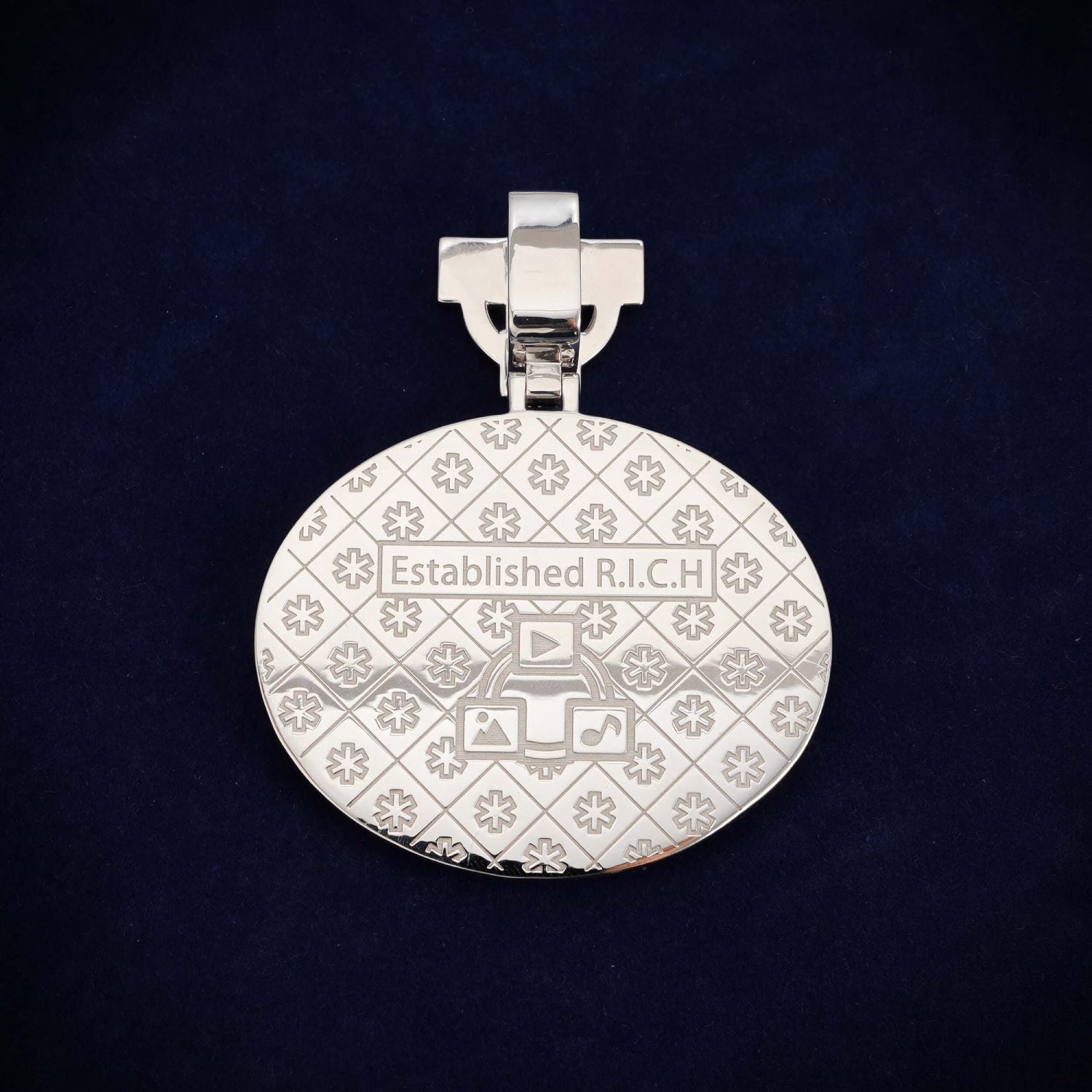 E 茙 Custom Circle Moissanite Pendant 14K Gold、mySite、hinf8tx79