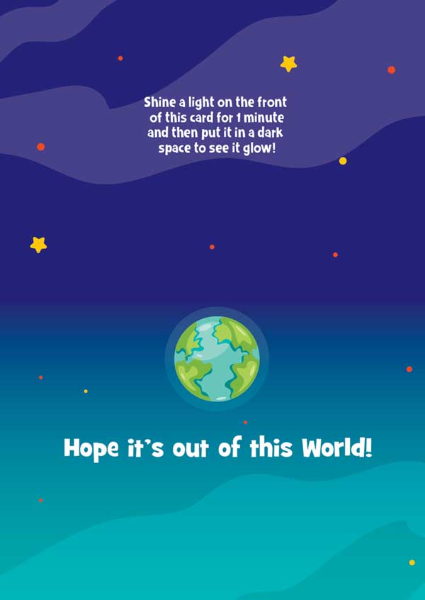  Note Card - Written in the Stars Glow in the Dark、mySite、ghnorth