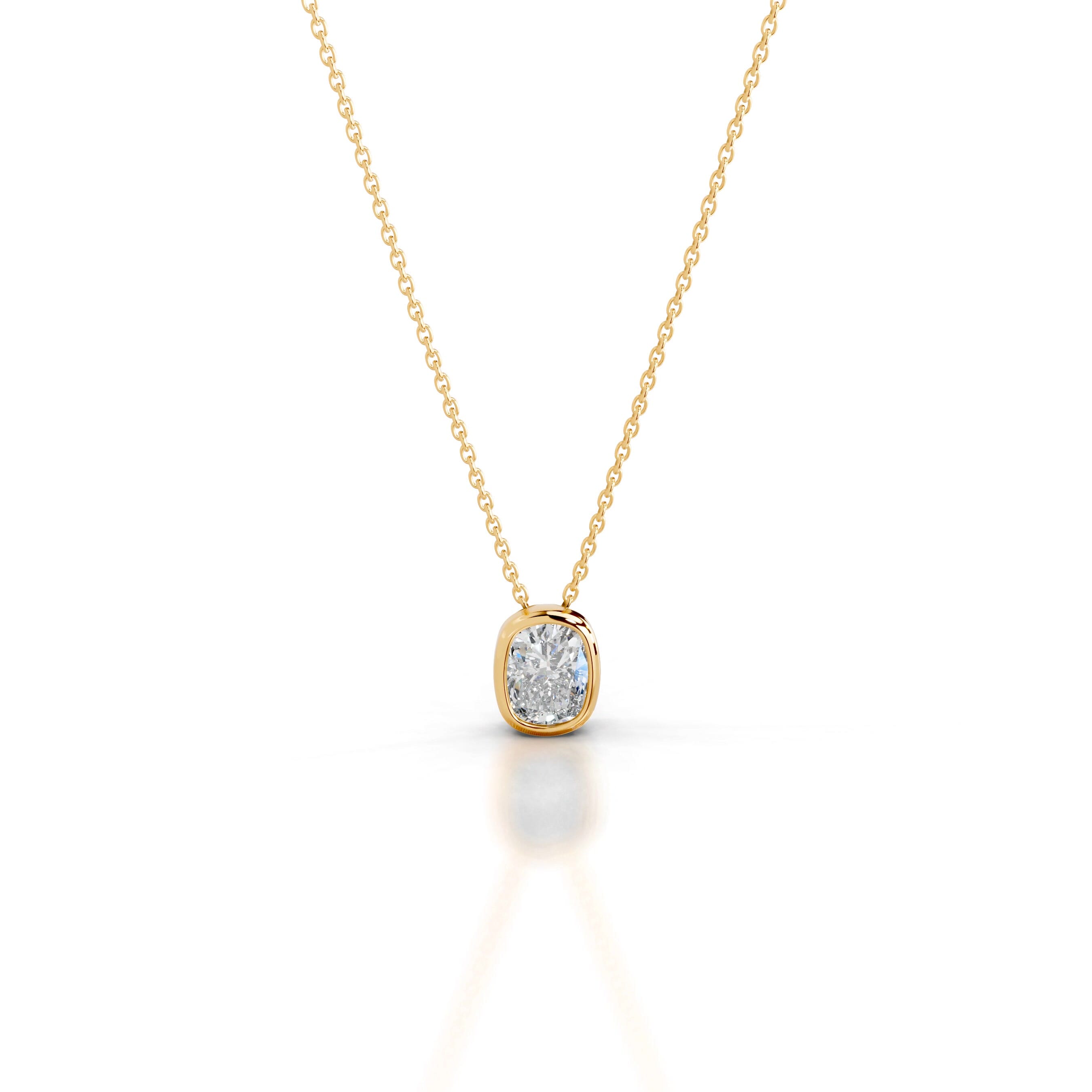 Gianna Lab Grown Diamond Pendant - 18K Yellow Gold、mySite、hinf8tx79