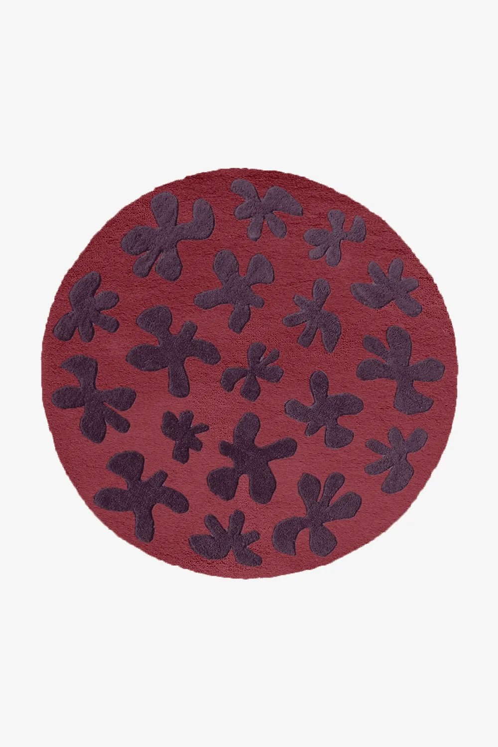 Customizable Blossom Round Flower Tufted Rug、mySite、gigharbornorthrealestate