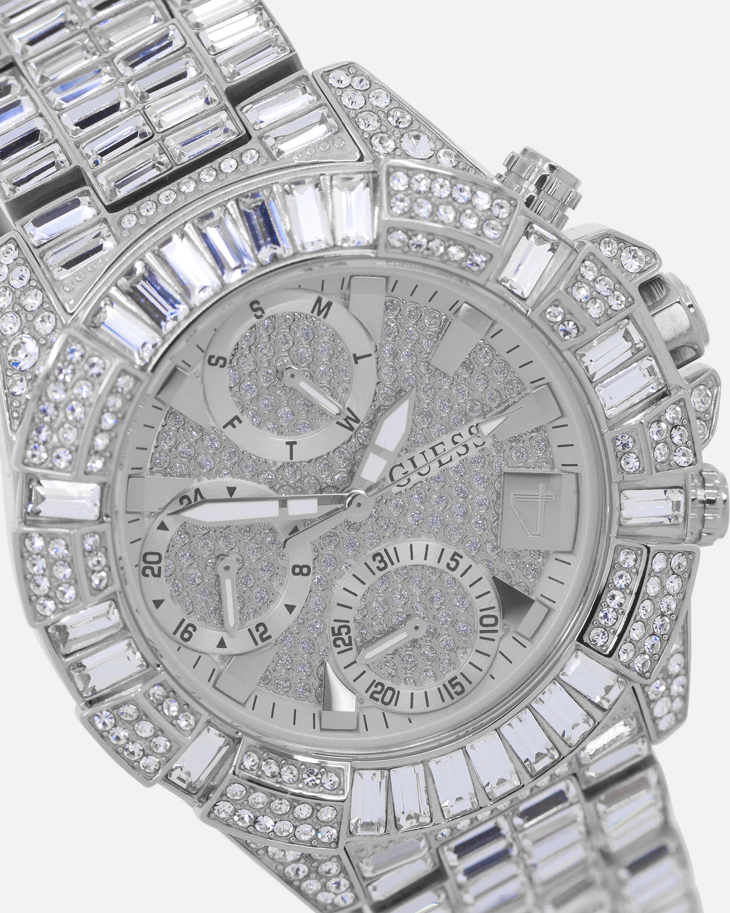 Guess Mainline Iconic 40th Watch Silver/Crystal、mySite、zt4zffjzw