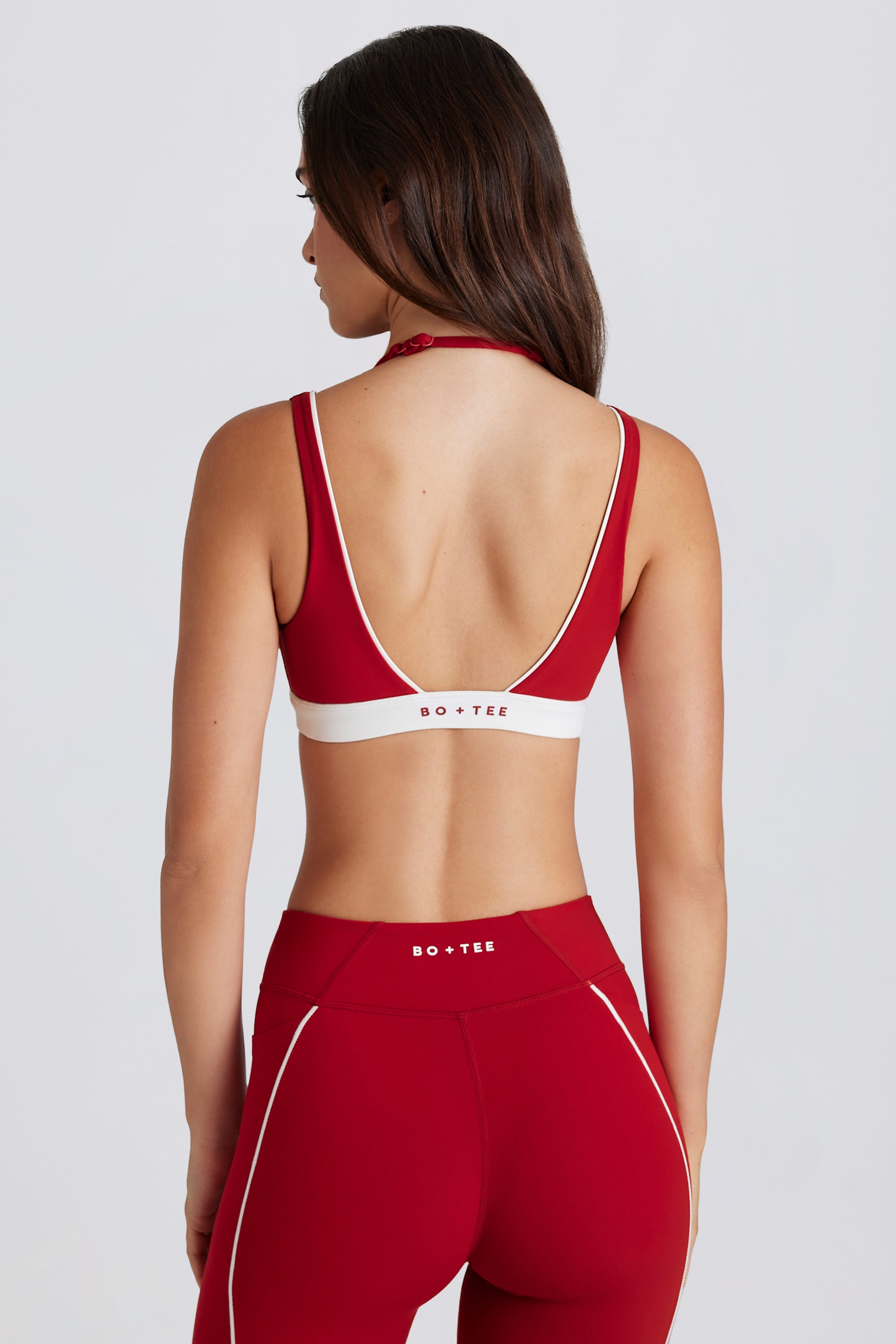  Soft Active Layered Sports Bra in Dark Red、mySite、sugarbowlscore