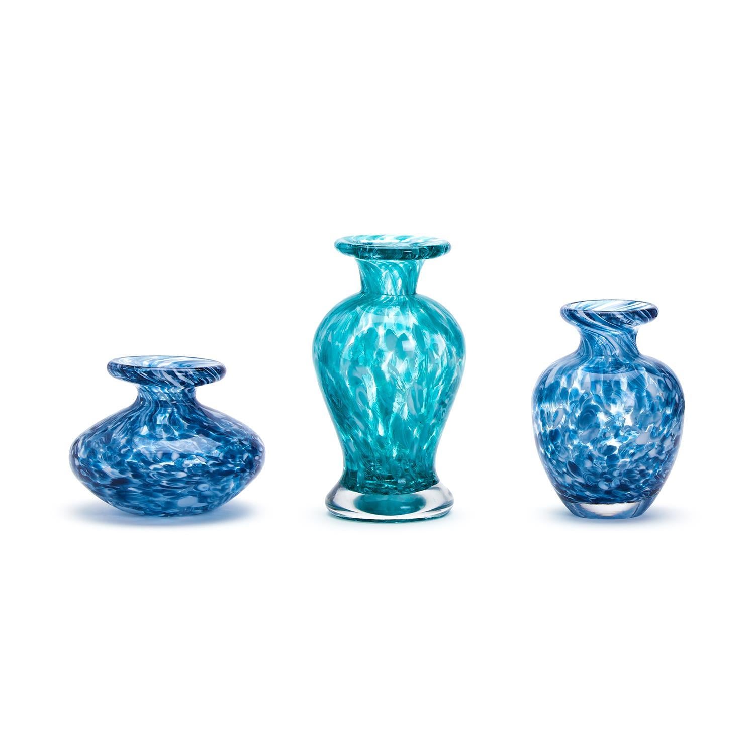  Blue Glass Bottle Vase Set of 3、mySite、elrpsem3k