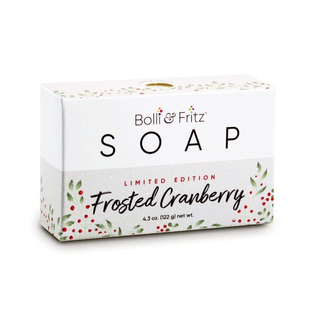 Frosted Cranberry Holiday Scented Vegan Bar Soap by Bolli & Fritz Made in the USA、mySite、g9winljtr