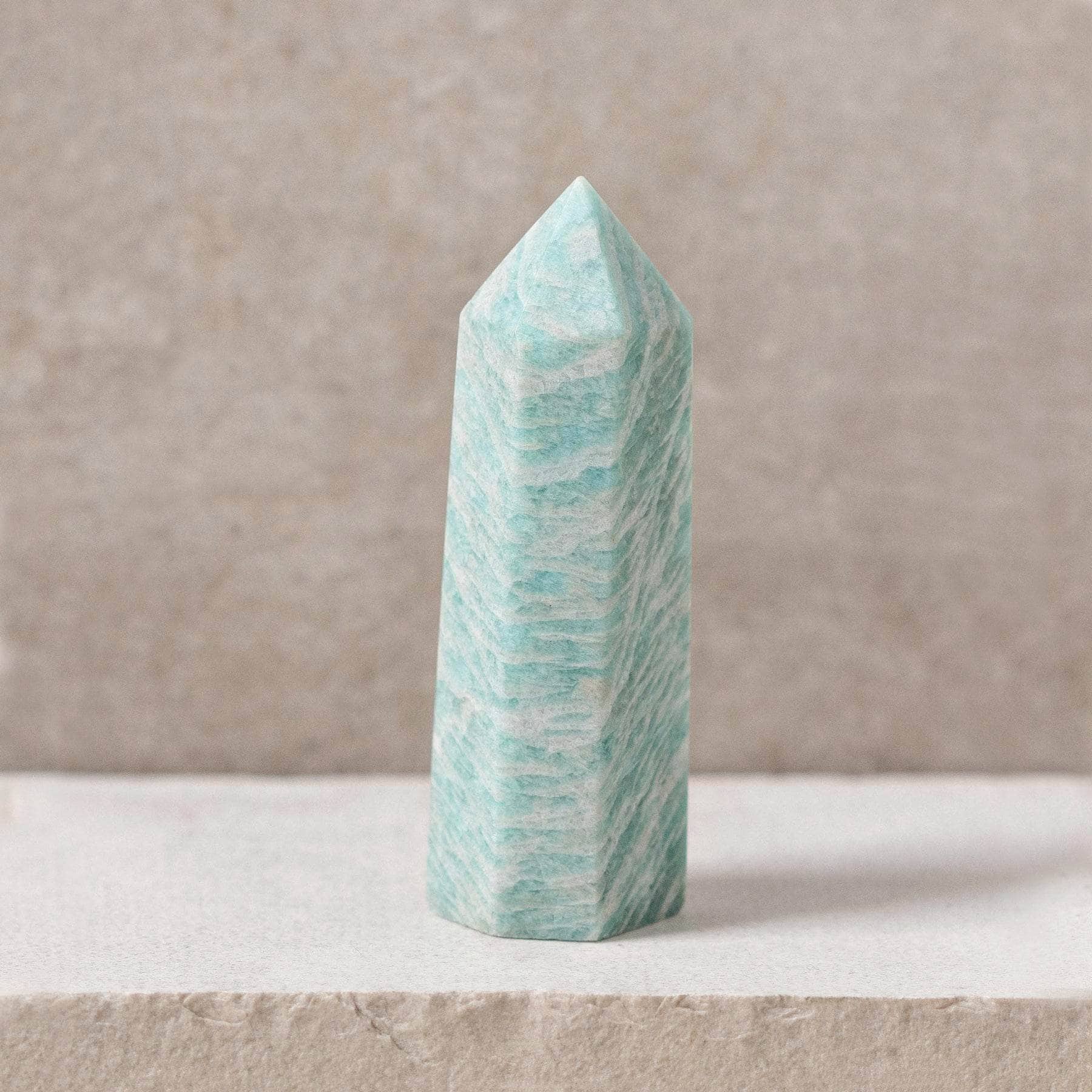 Amazonite Crystal Point - AAA Premium Quality、mySite、hinf8tx79
