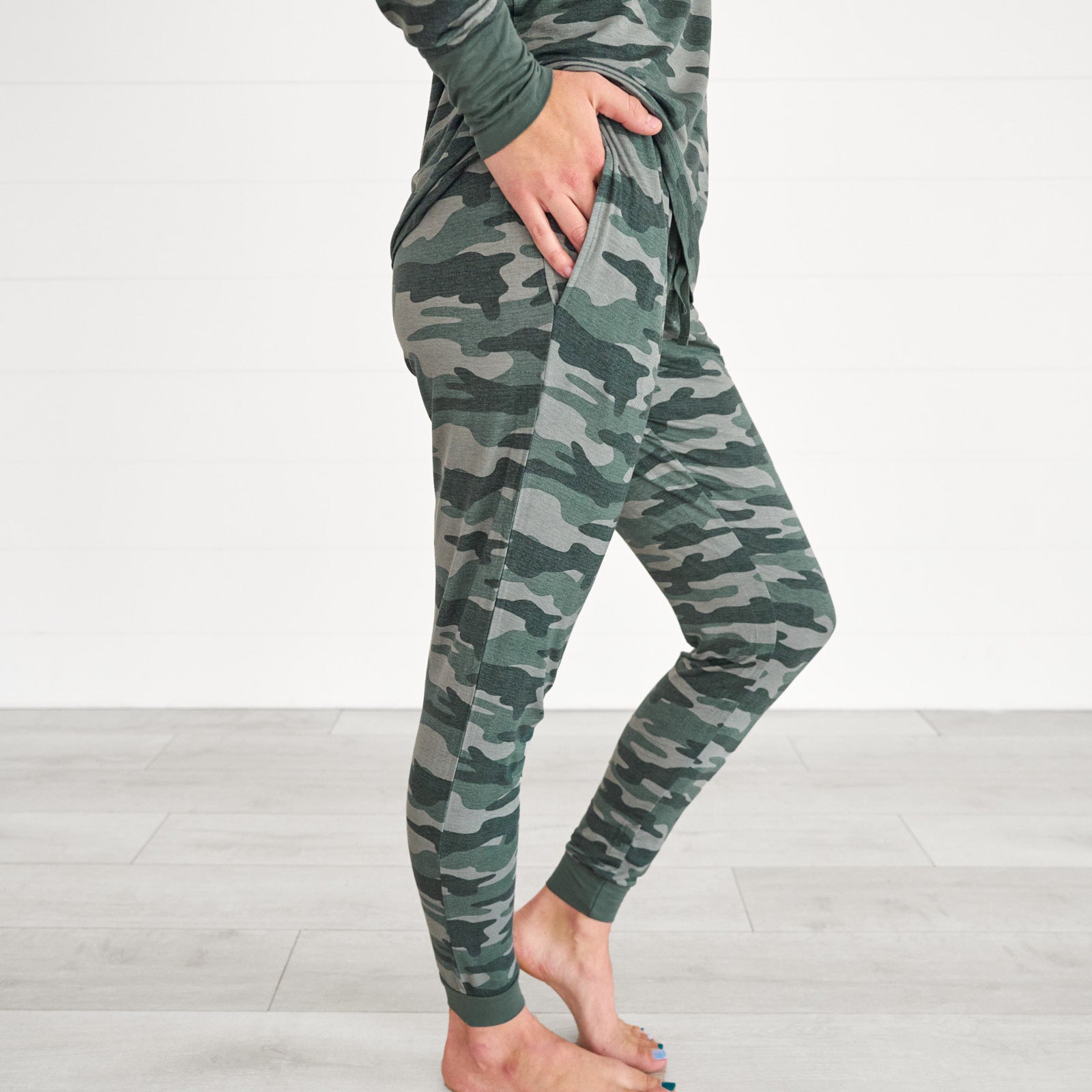 Vintage Camo Women's Pajama Pants、mySite、g9winljtr