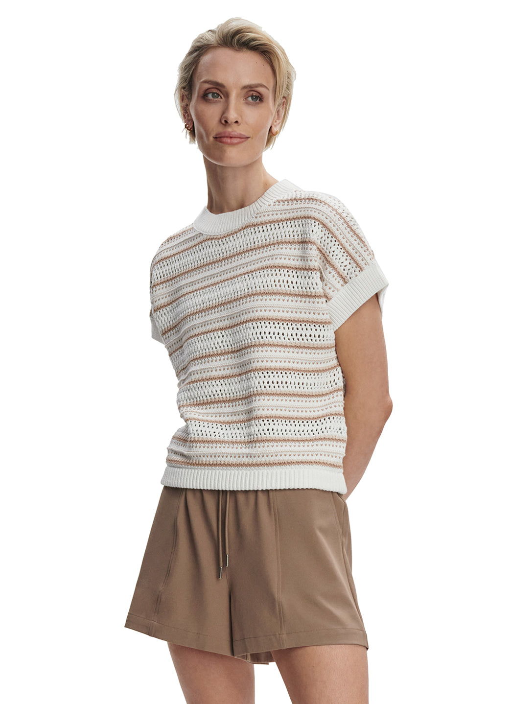 Varley Ciara Stripe Knit Top、mySite、lovesweatpilates