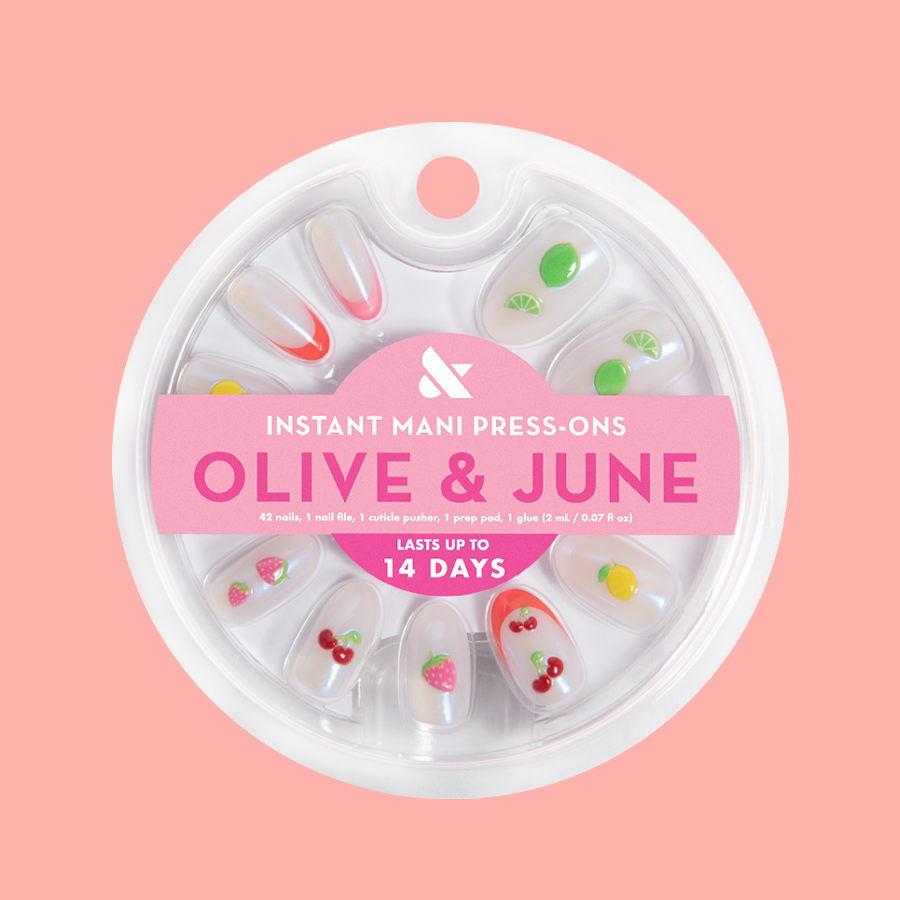 Puffy Fruits - Press-On | Medium | Oval、mySite、solidvoid