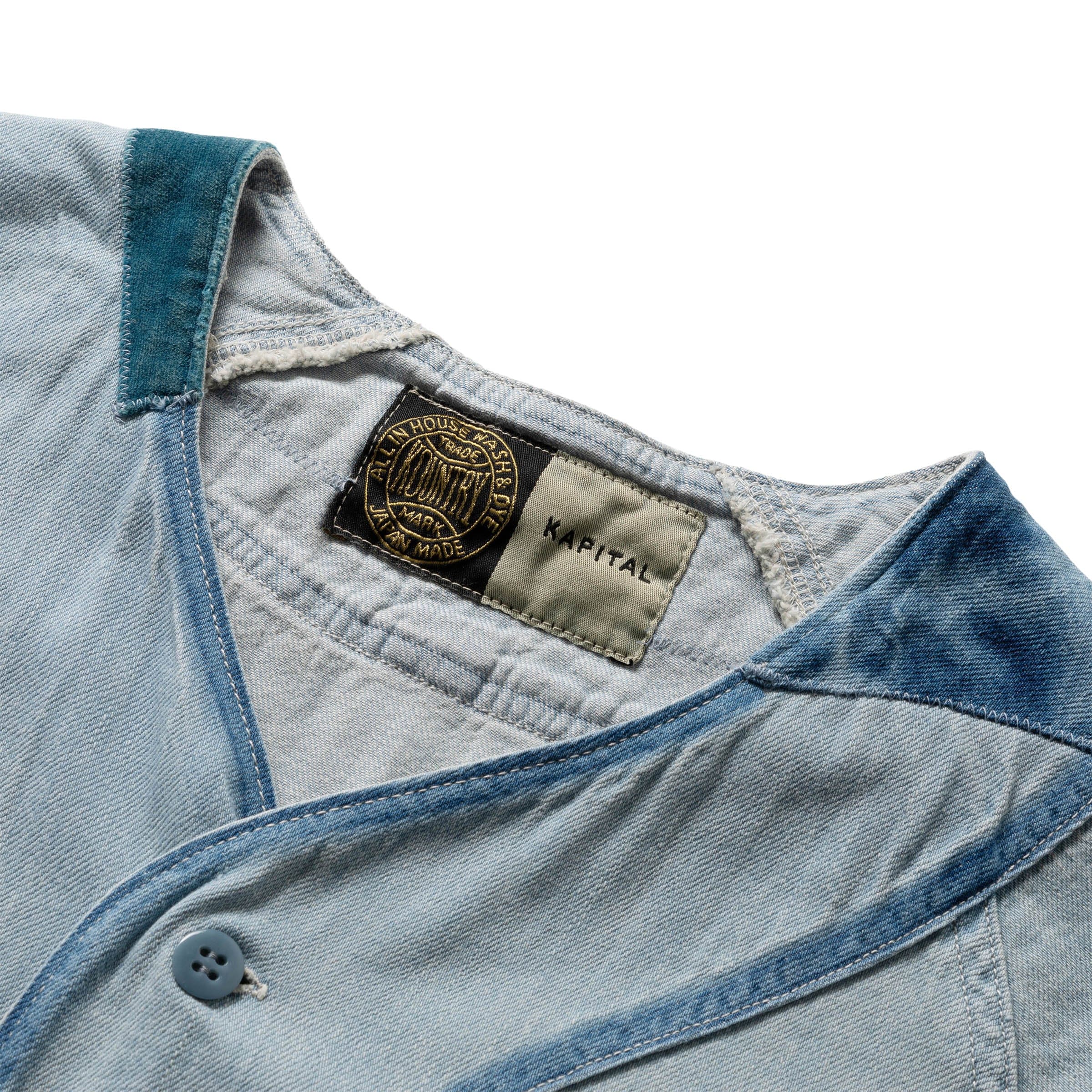 8OZ RECONSTRUCTION DENIM GREAT KOUNTRY BASEBALL SHIRT、mySite、zt4zffjzw
