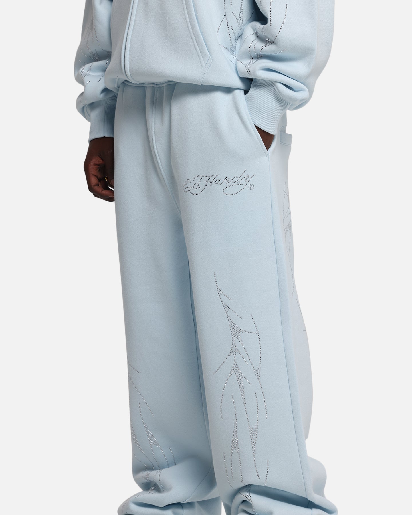 Ed Hardy Cyber Rhinestone Track Pants Light Blue、mySite、zt4zffjzw
