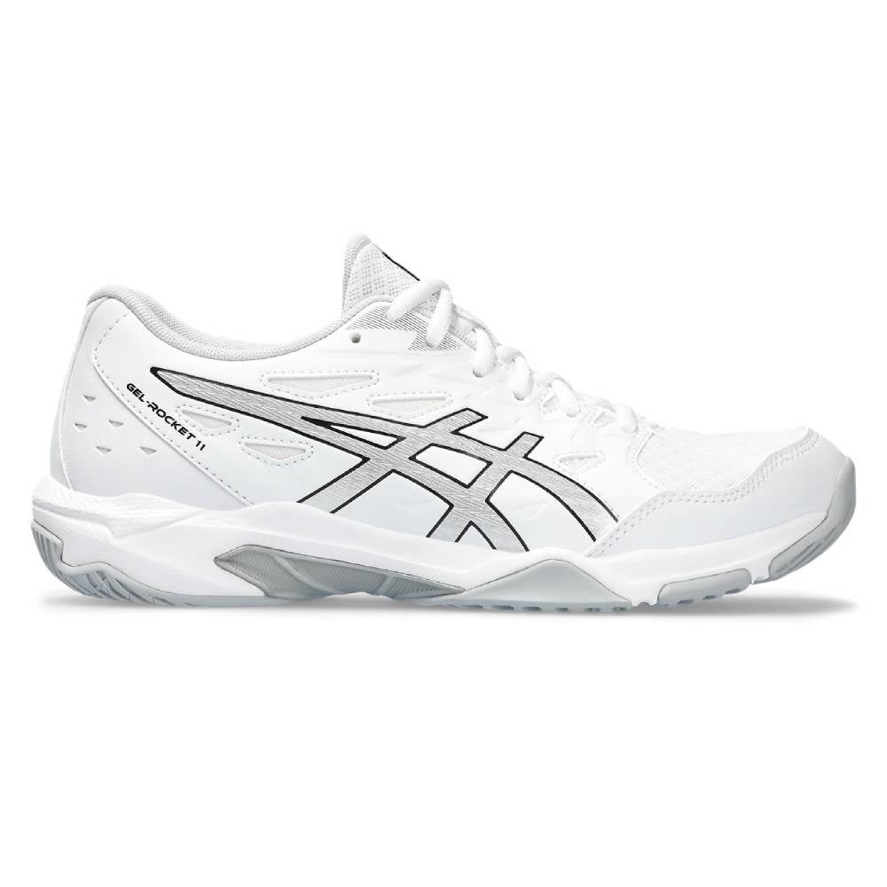 Asics Gel Rocket 11 Women's Indoor Court Shoe (White/Silver)